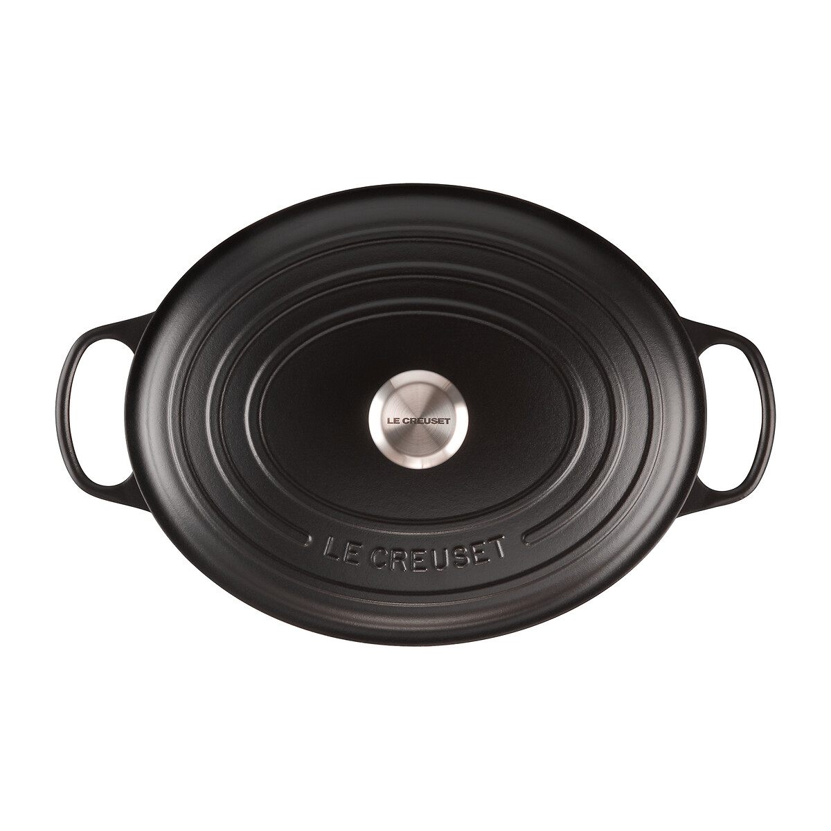 Cocotte Ovale Signature noir, LE CREUSET