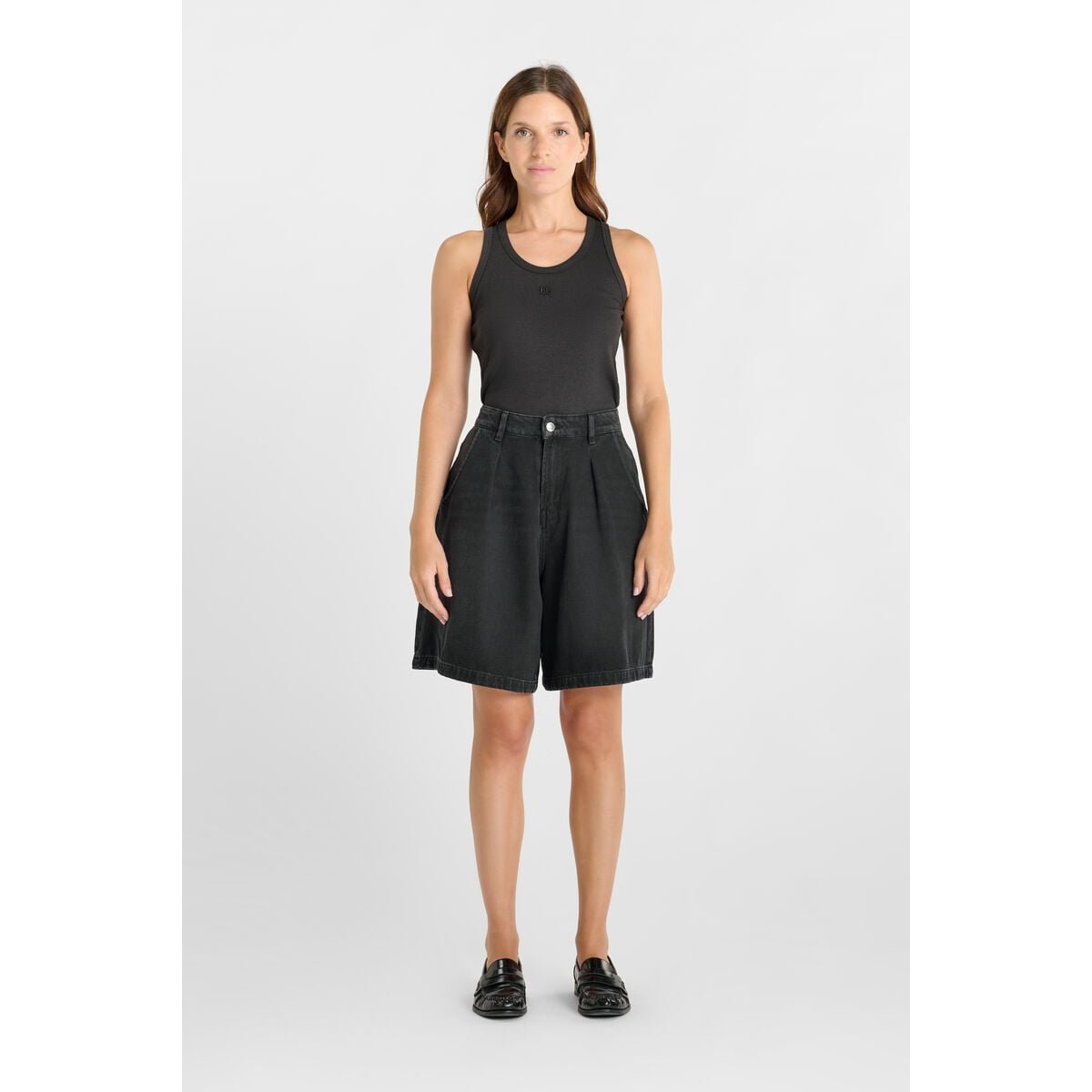 Bermuda short en jeans LOVA black, LE TEMPS DES CERISES