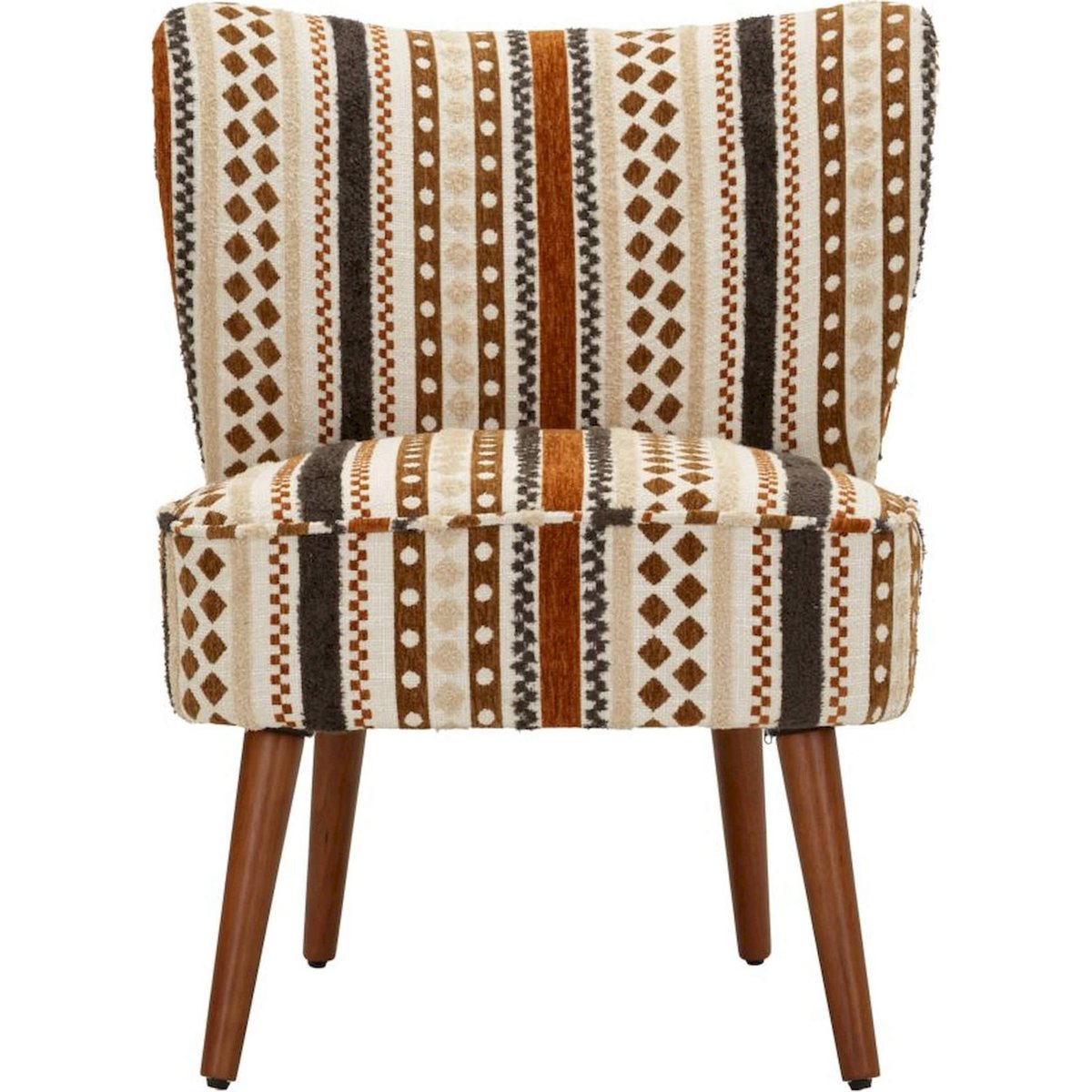 Fauteuil ethnique pieds en bois massif MODERN multicolore, RECOLLECTION