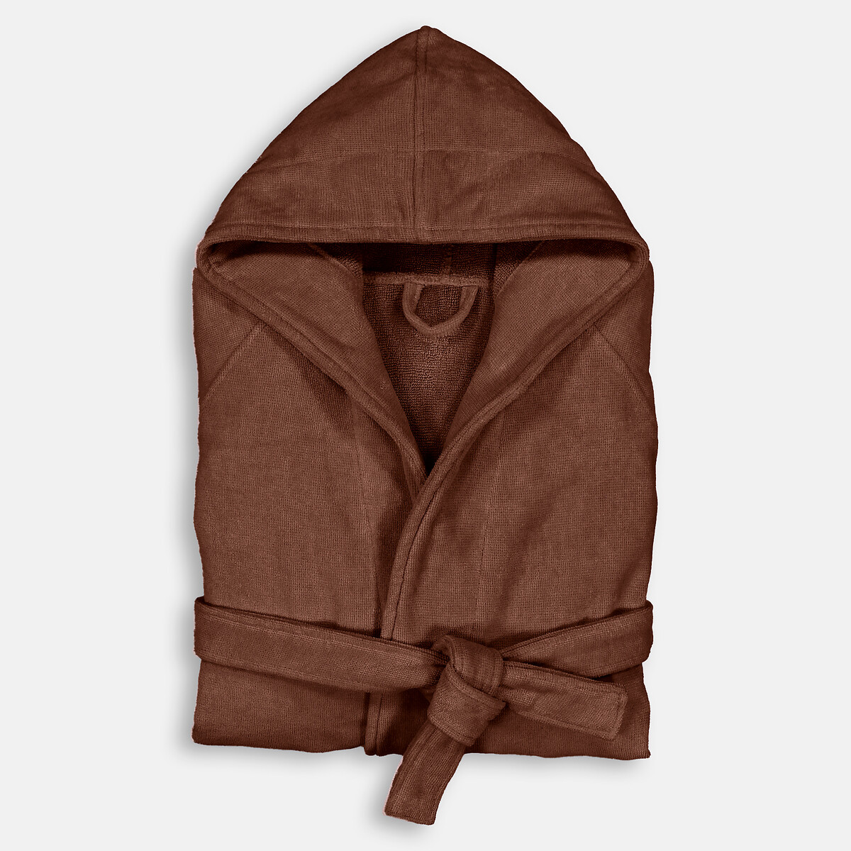 Peignoir capuche éponge velours 450 g/m2, Trizie ecorce, LA REDOUTE INTERIEURS