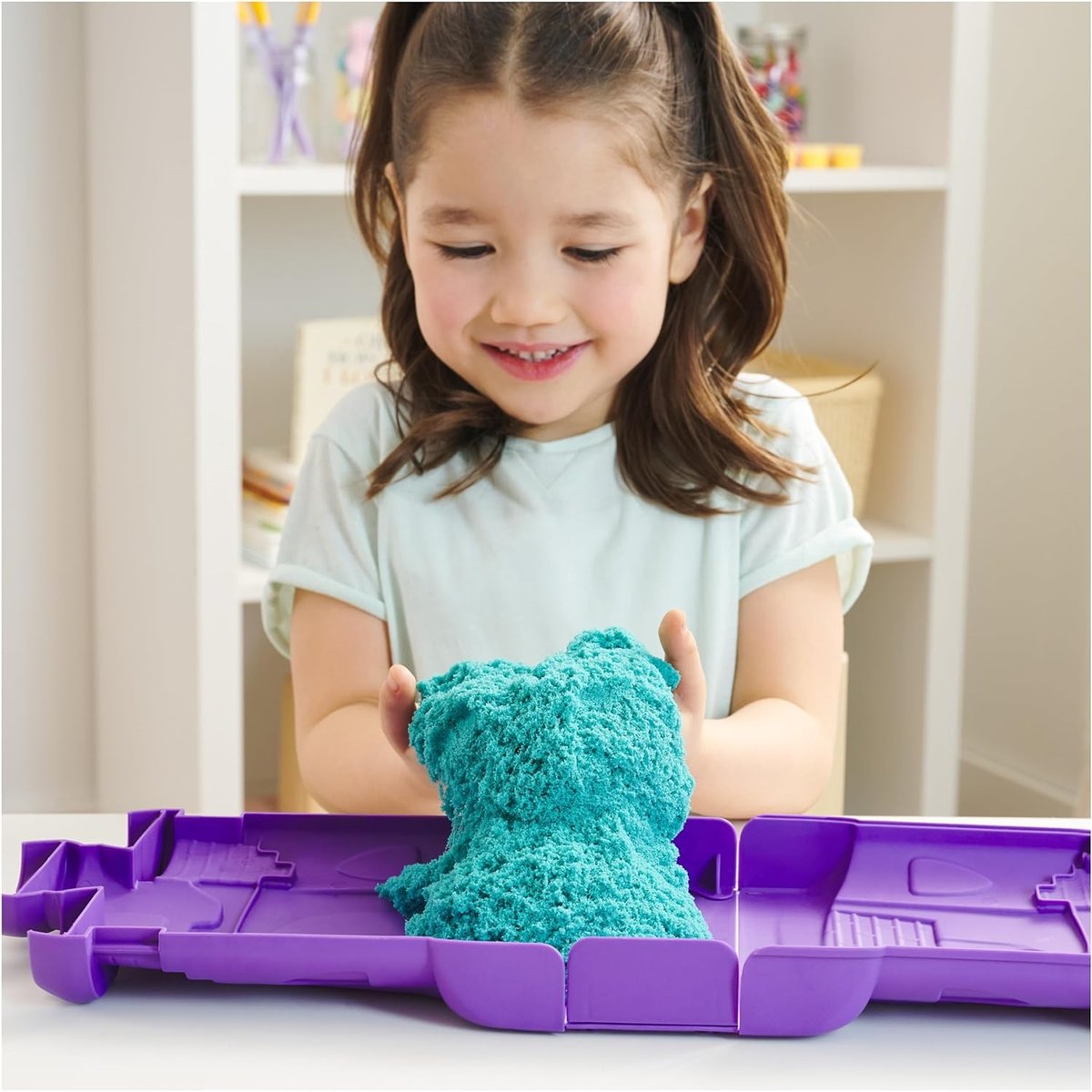Étui Kinetic Sand Castle vert, SPIN MASTER