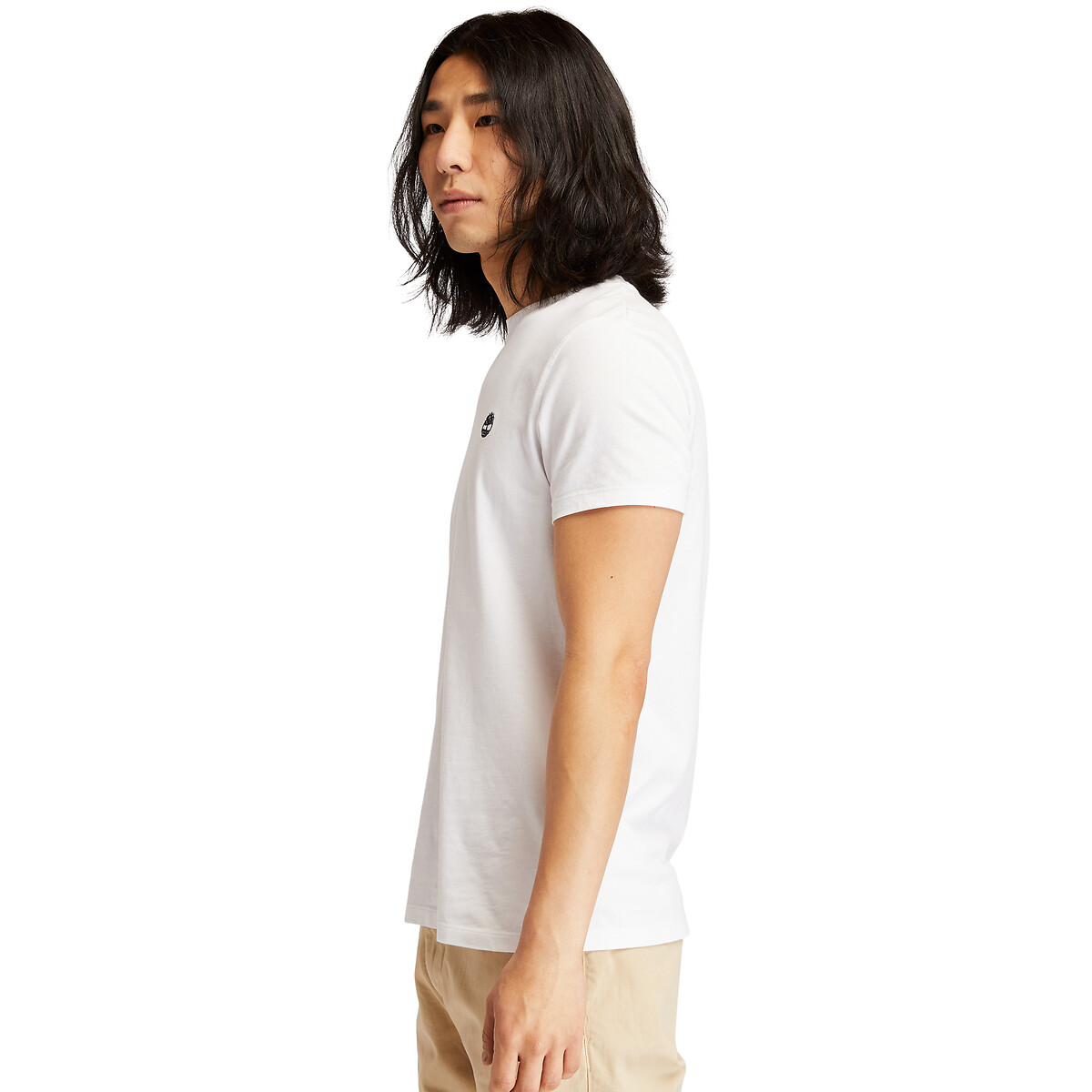 T-shirt col rond slim Dunstan River blanc, TIMBERLAND