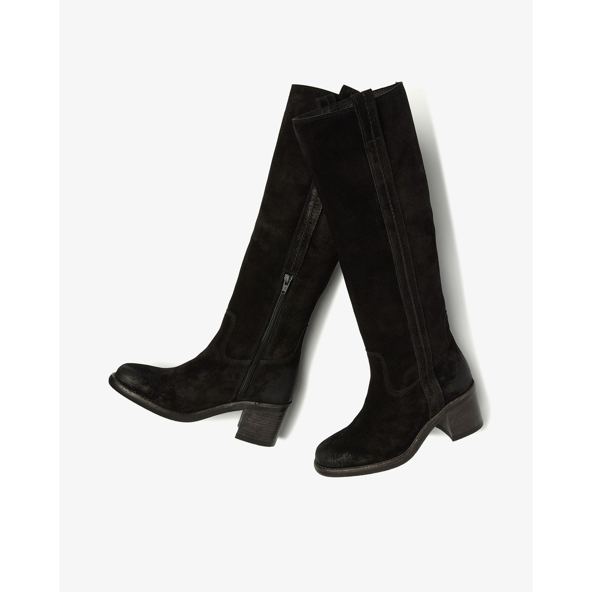 Bottes en suède FLO HELEN noir, VIA VAI