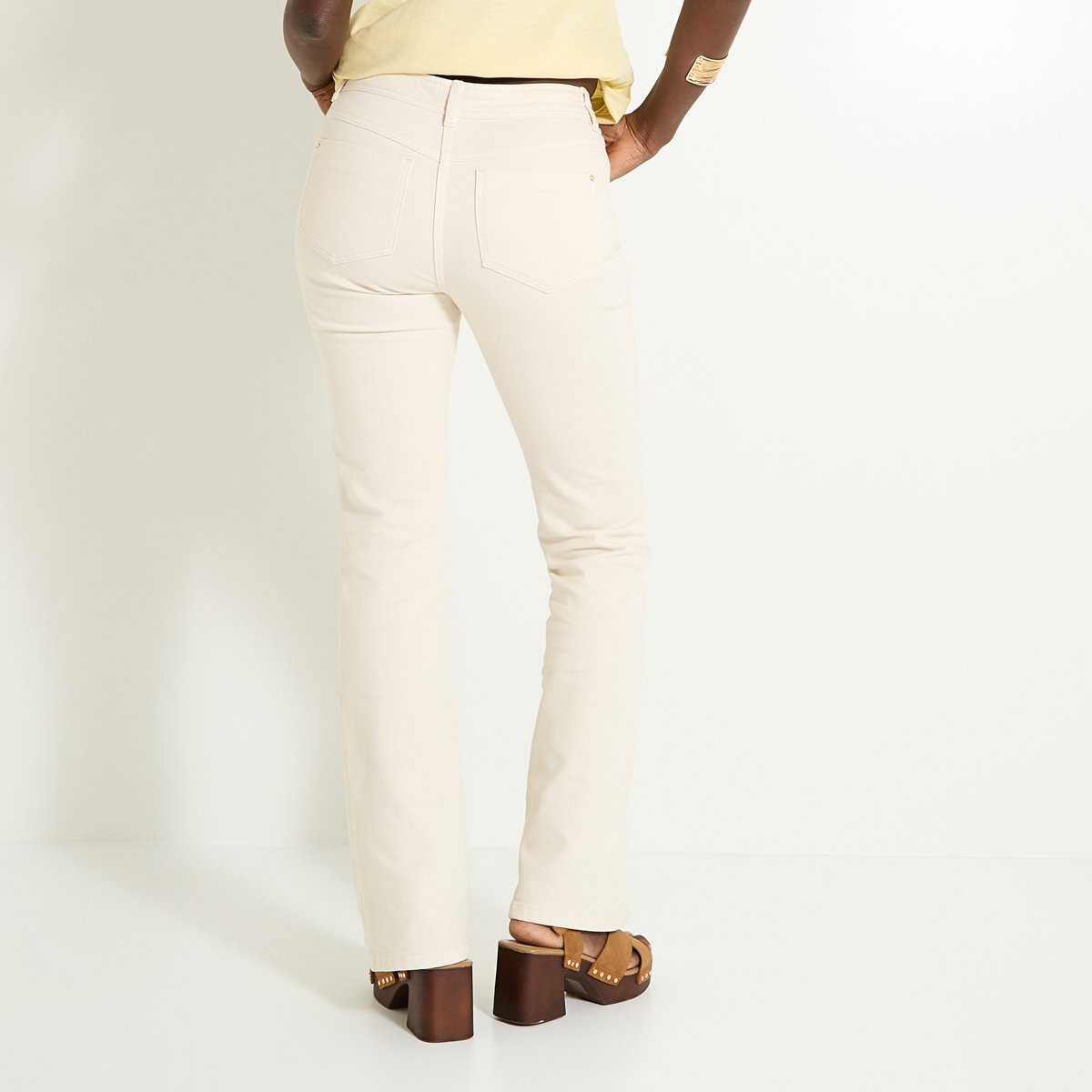 Jean bootcut BALI B01 blanc cassé ecru, GRAIN DE MALICE