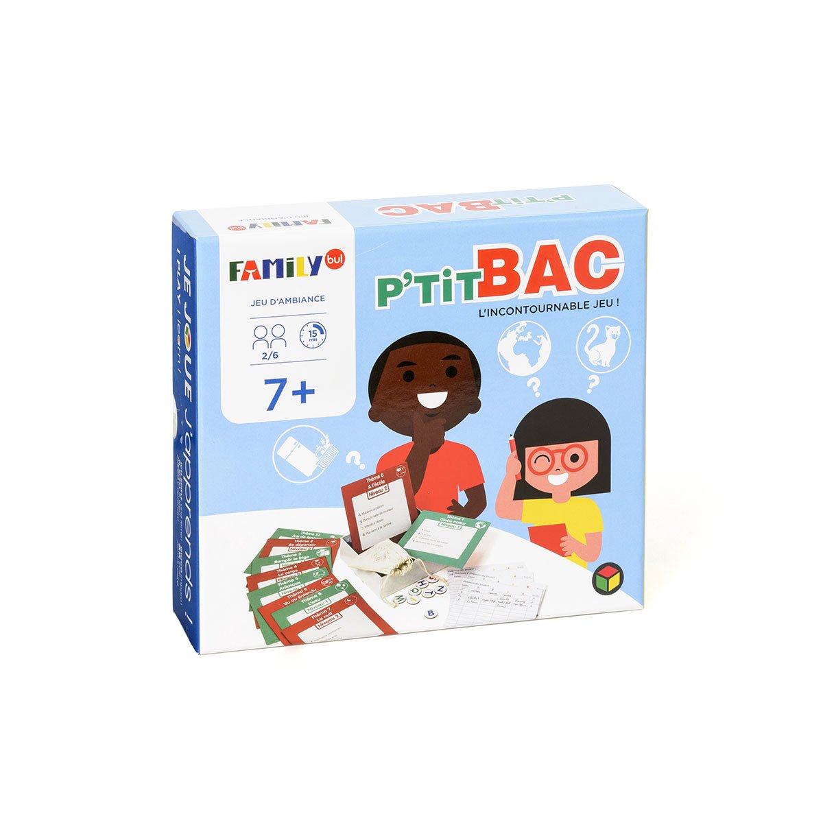 Jeu de société Ptit bac blanc, OXYBUL 