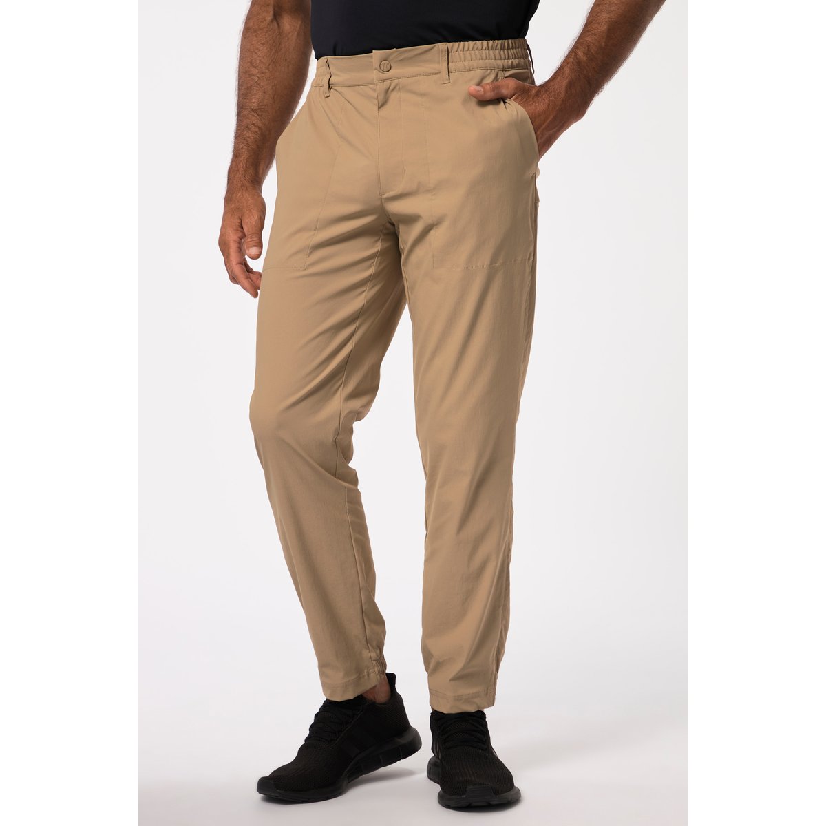 Pantalon chino spécial golf marron sable, JP1880