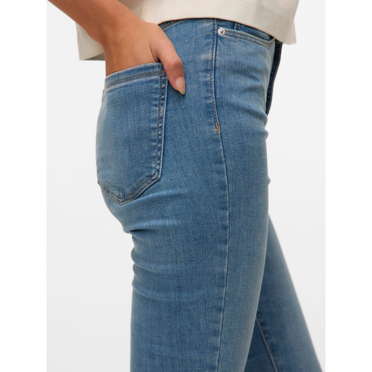 Jean skinny, taille haute light blue, VERO MODA
