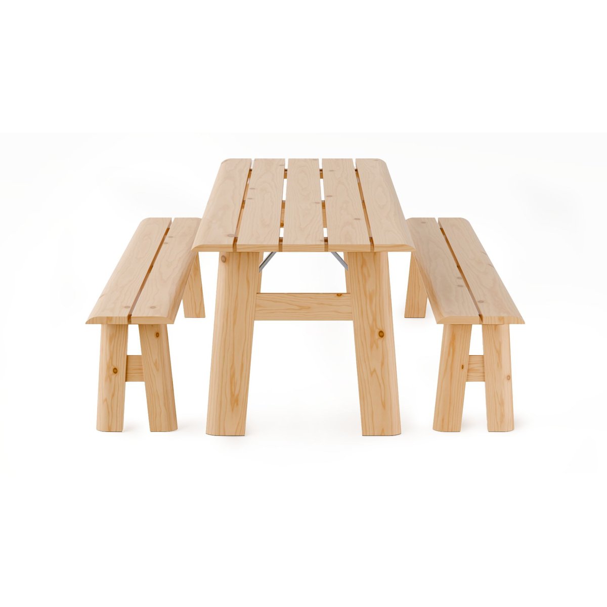 Table de jardin rectangulaire en bois, L.180 , AVENUE bois, ZUIVER
