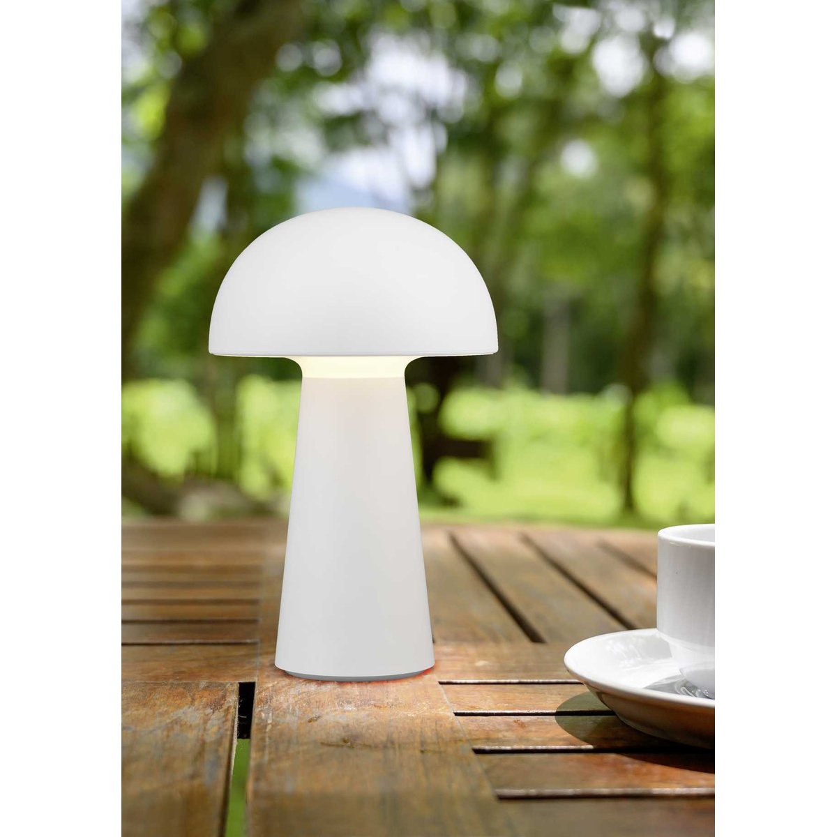 Lampadaire et lampe de jardin, LENNON blanc, TRIO