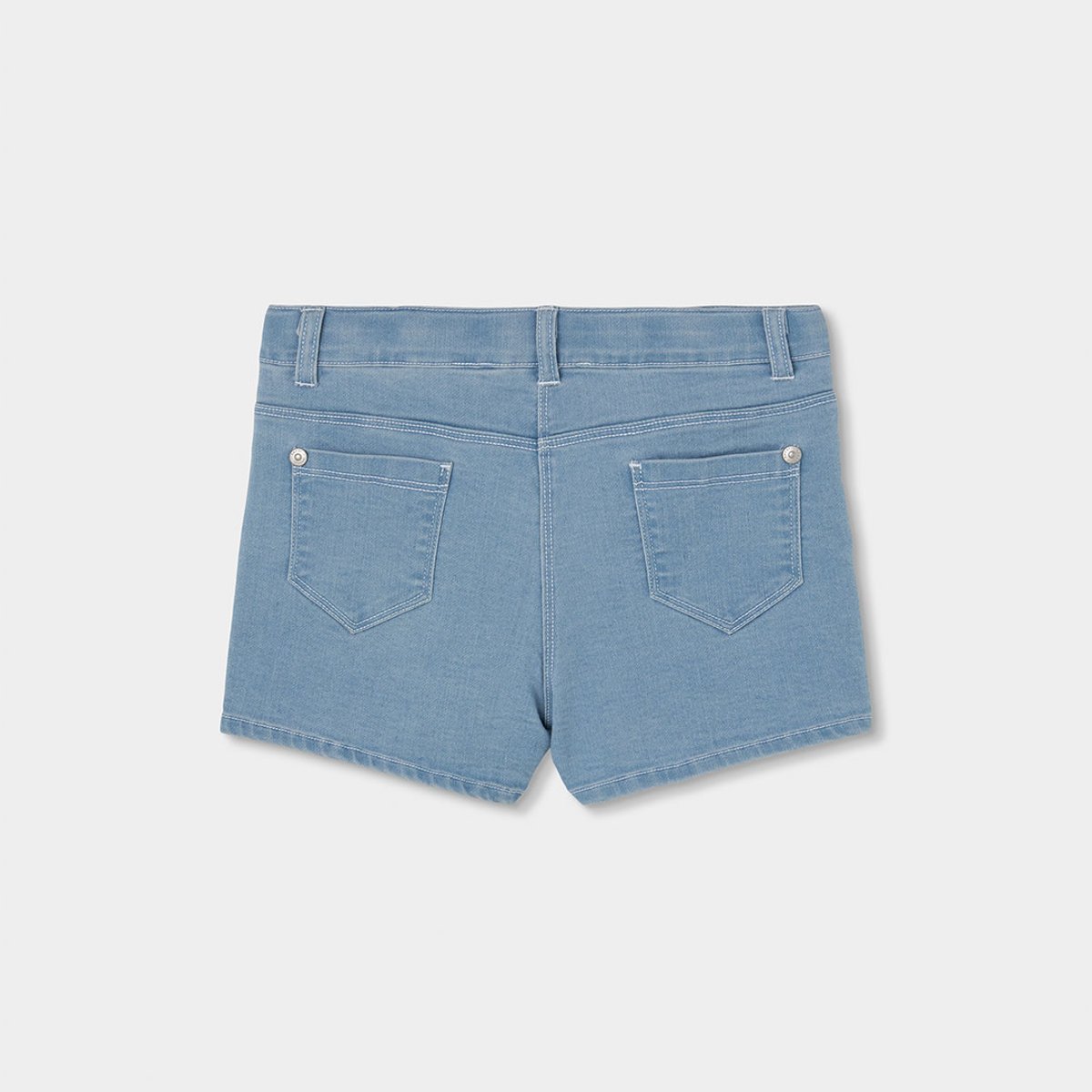 Short garçon jean fleurs bleu, BOBOLI