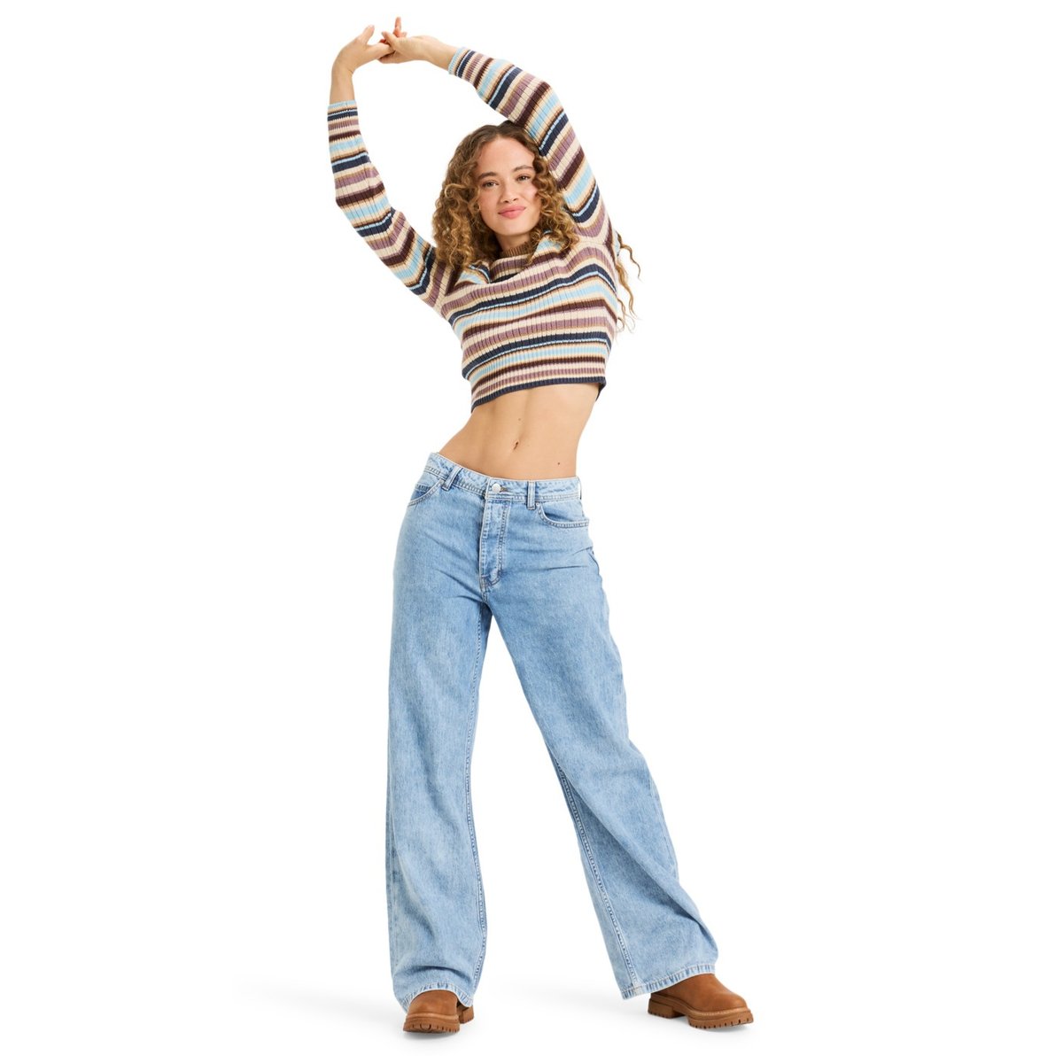 Coupe courte MILLA WIDE LEG REGULAR BEAU. bleu beau blue, ROXY