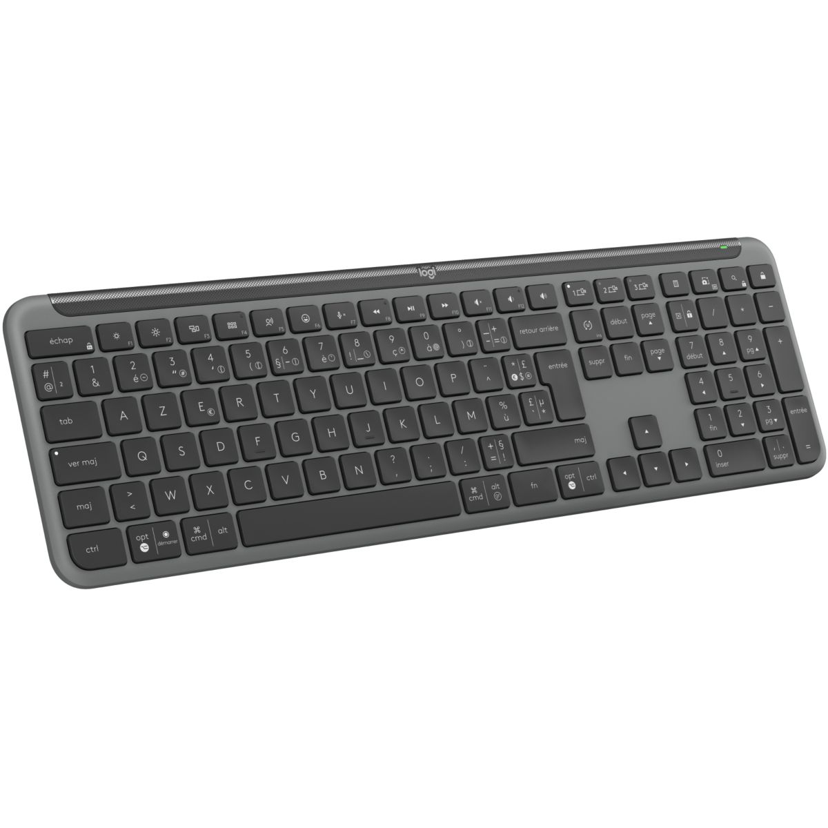 Clavier sans fil Signature Slim K950 Bluetooth - Graphite couleur unique, LOGITECH