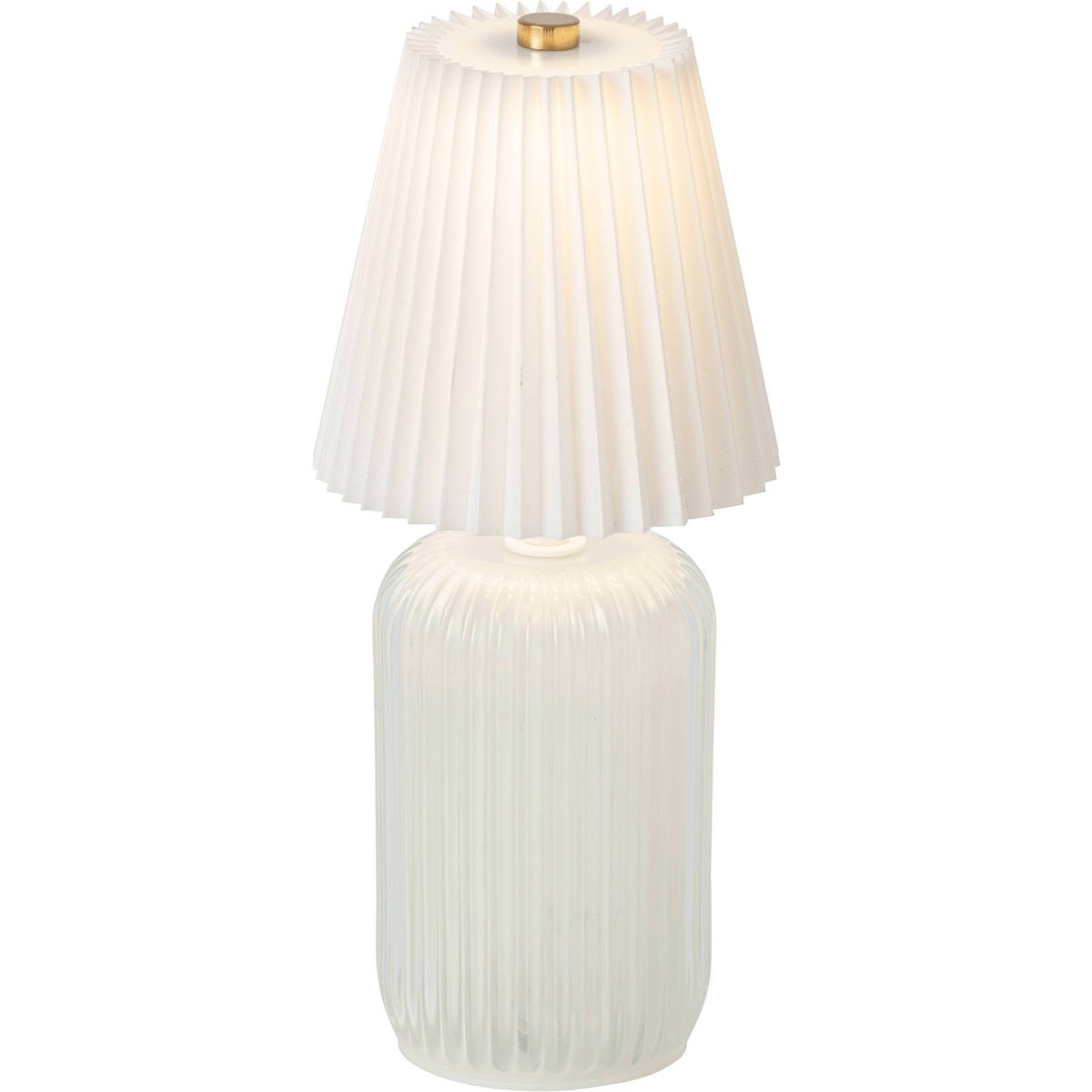 Lampe de table en verre soufflé blanc cassé, RECOLLECTION