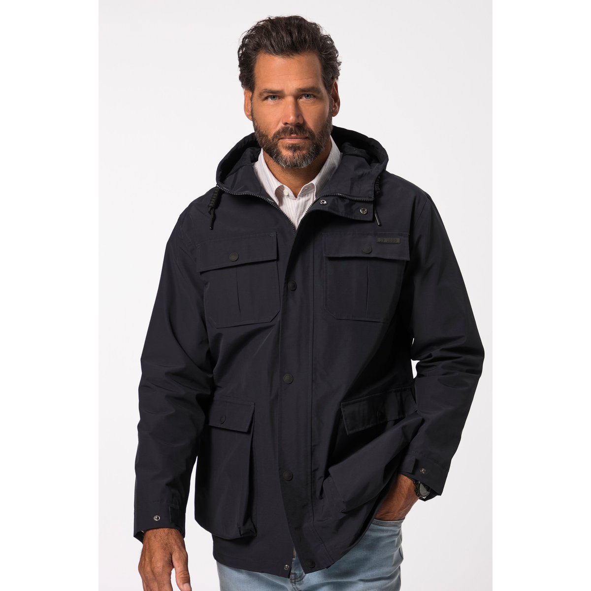 Veste de pluie imperméable bleu marine, JP1880