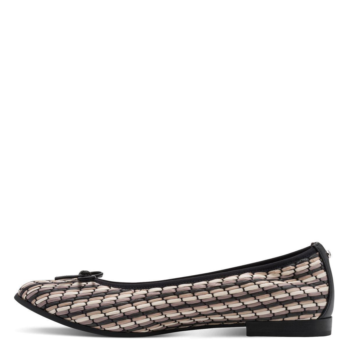 Ballerine plate noir combiné, TAMARIS