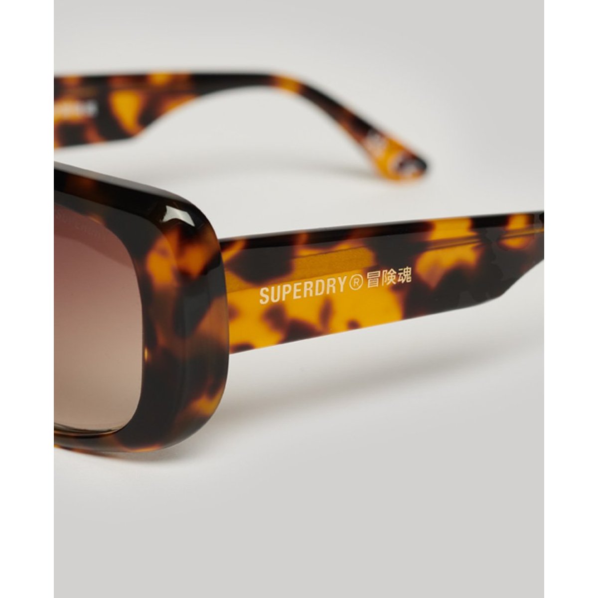 Lunettes de soleil SDR Dunaway tortue/marron foncé en dégradé, SUPERDRY