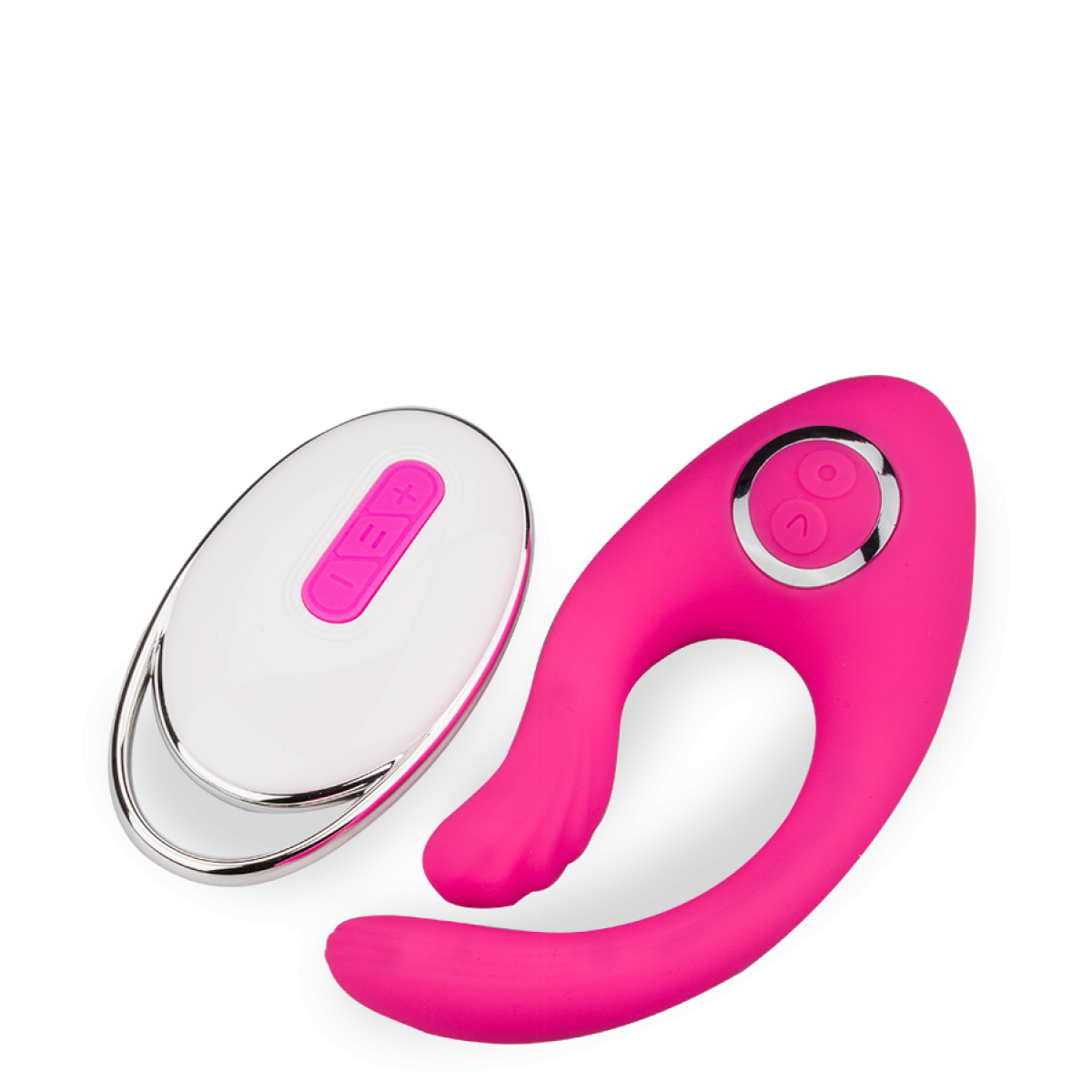 Vibromasseur puissant clitoridien courbé 12 modes USB magnetic rose, LOVE AND VIBES