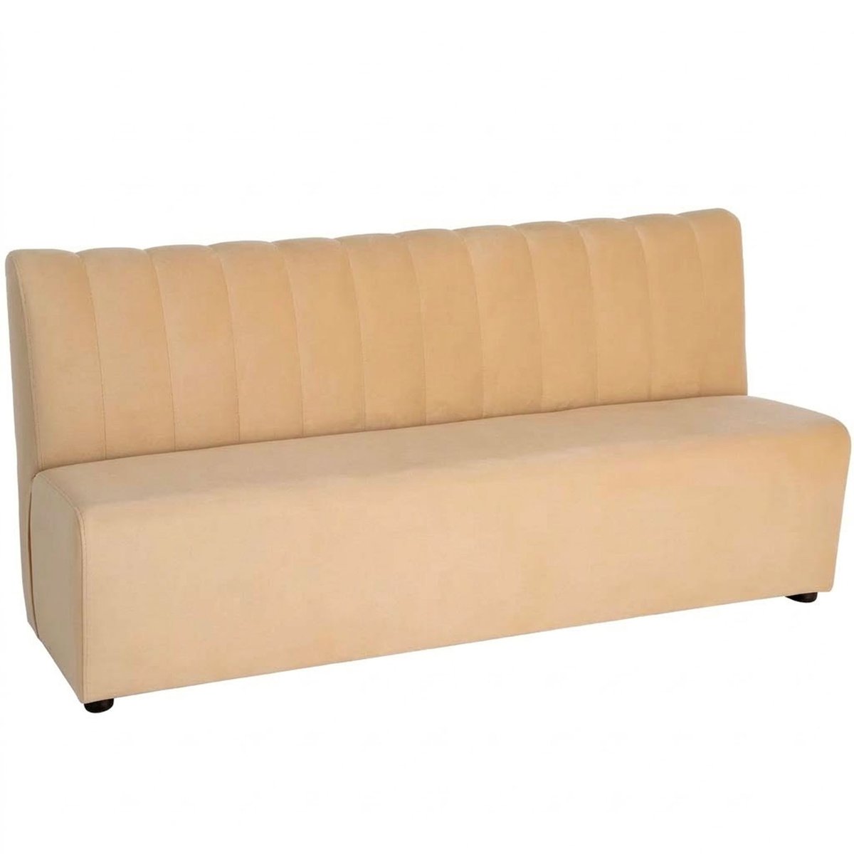 Banc d'hôtellerie tissu beige 180x60x90cm beige, WADIGA