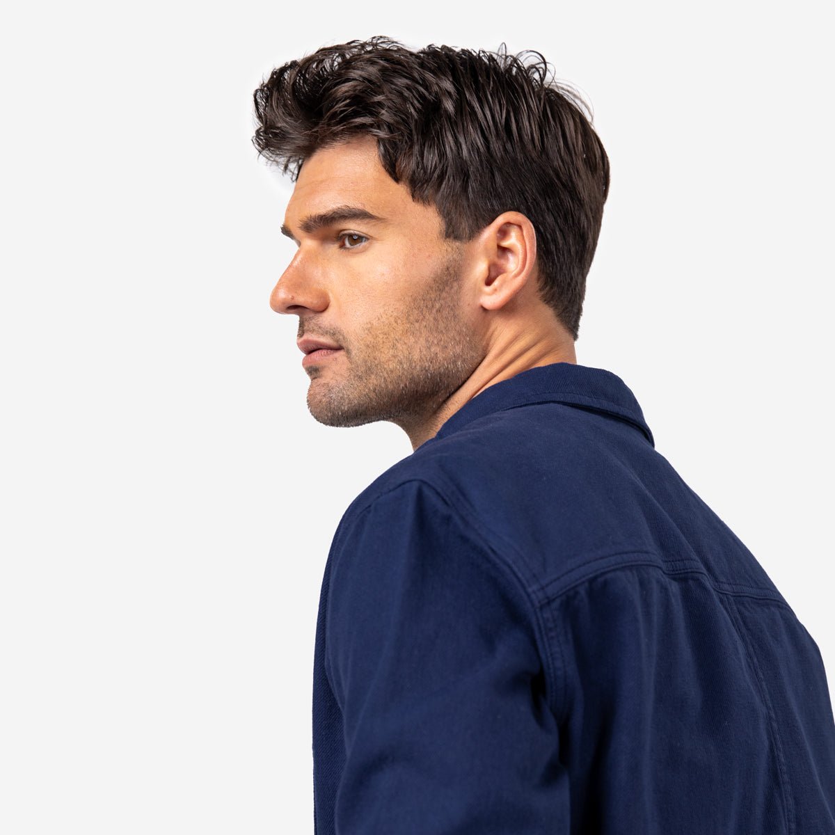 Surchemise en denim marine, BILLYBELT