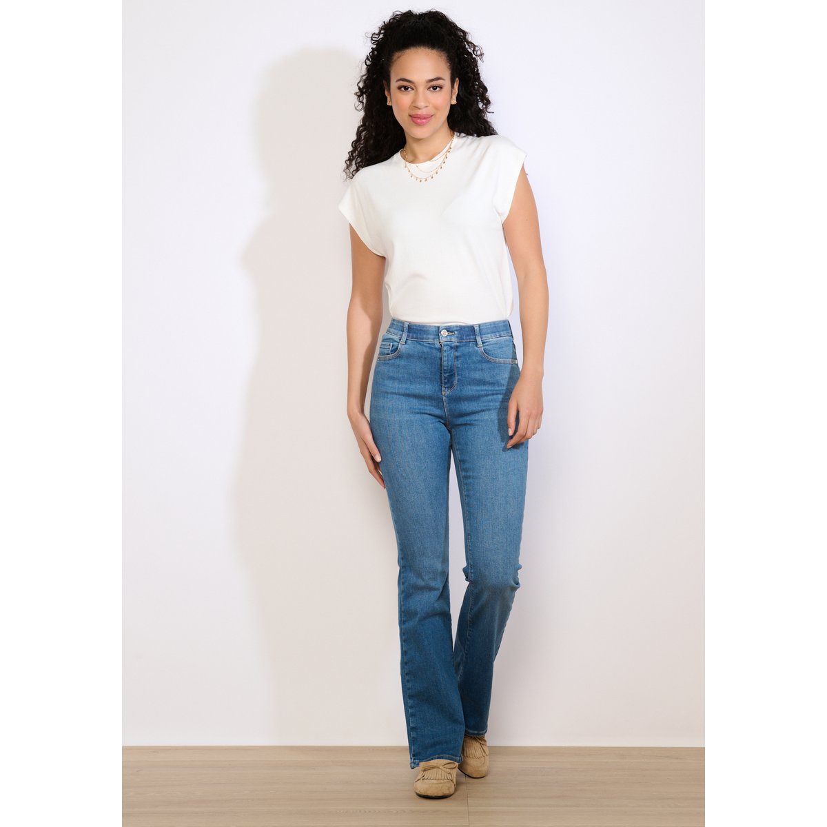 Jean bootcut multi-tailles medium blue, LOLALIZA