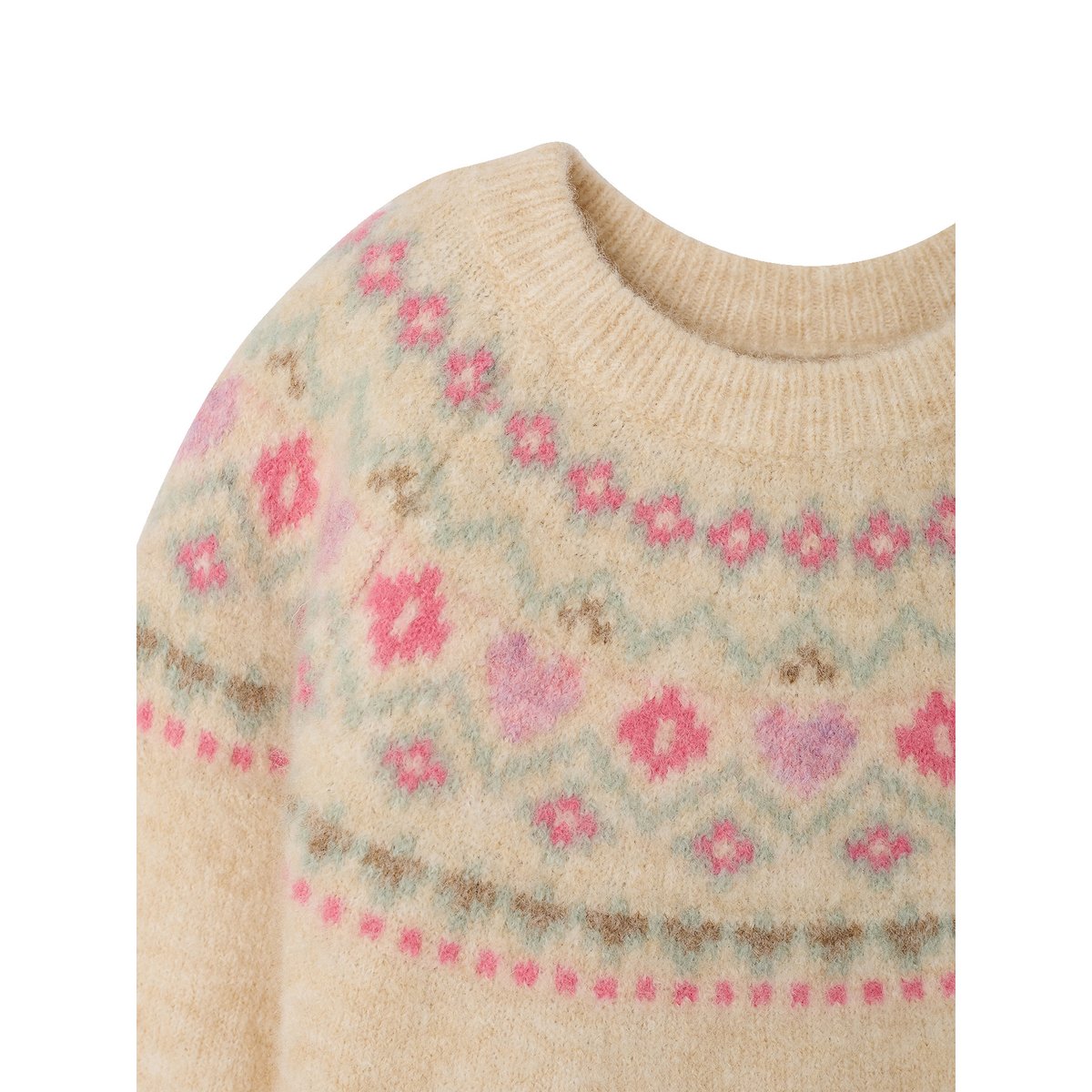 Robe manches longues vanille, VERTBAUDET