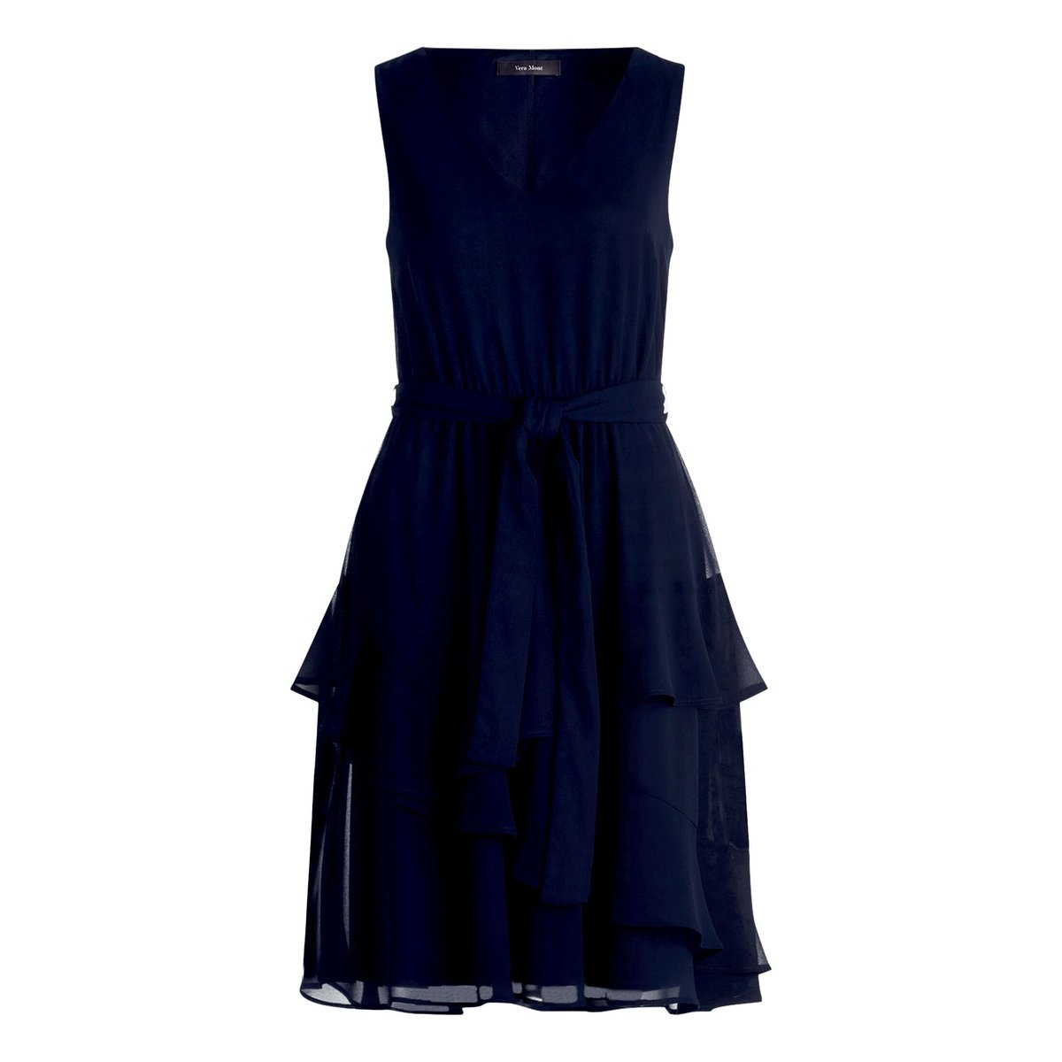 Robe de cocktail à volant night sky, VERA MONT