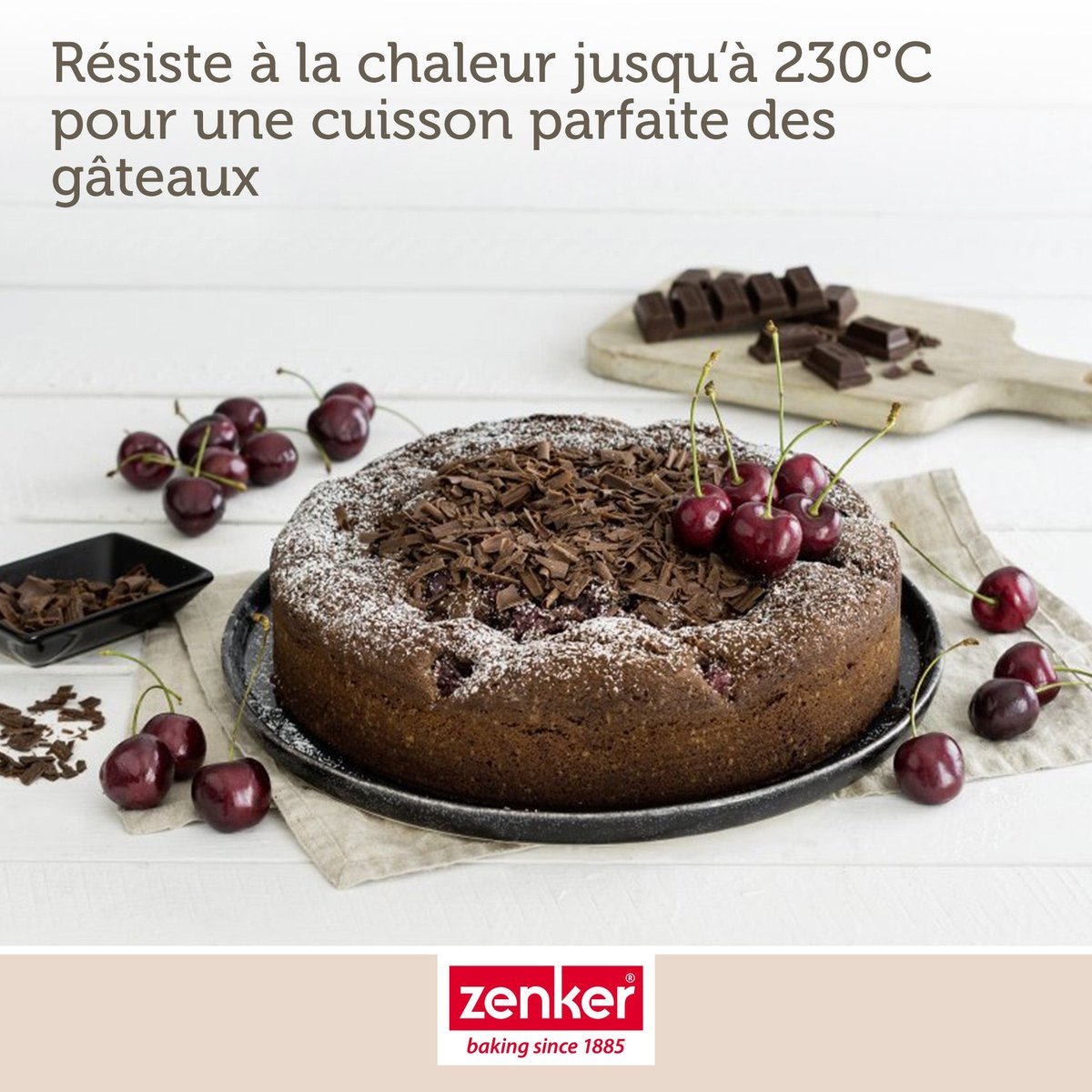 Set de 5 ustensiles de pâtisserie moule à manqué bol spatule noir, ZENKER