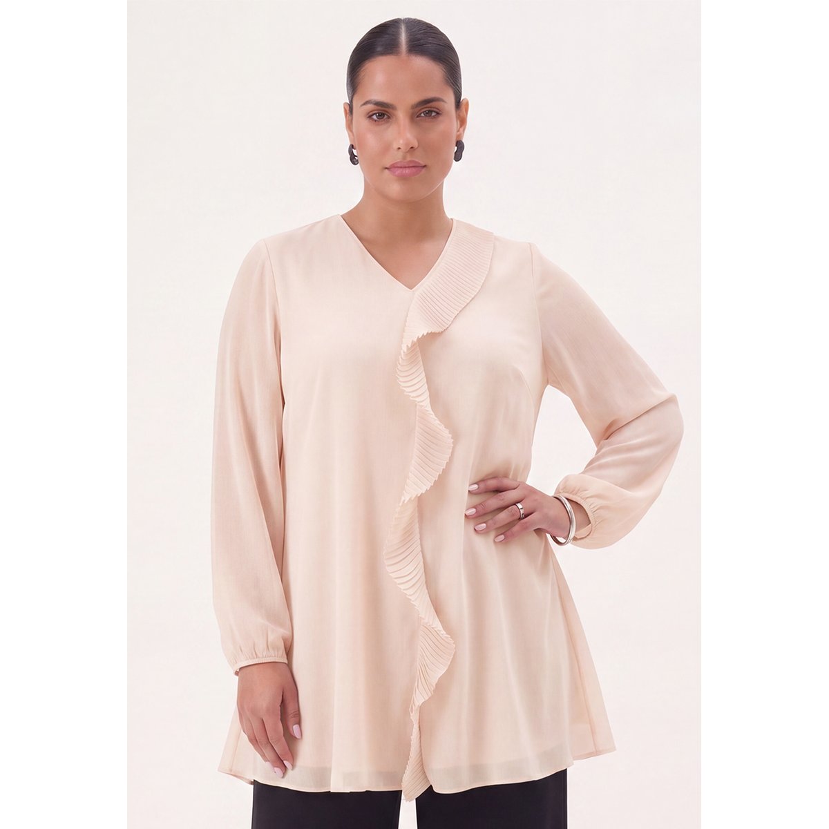 Tunique avec manches longues rose, YOEK