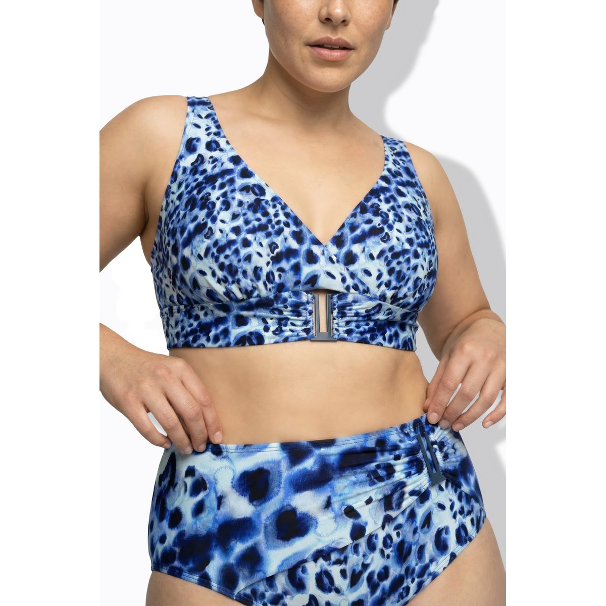 Bikini à bonnets souples bleu foncé, ULLA POPKEN