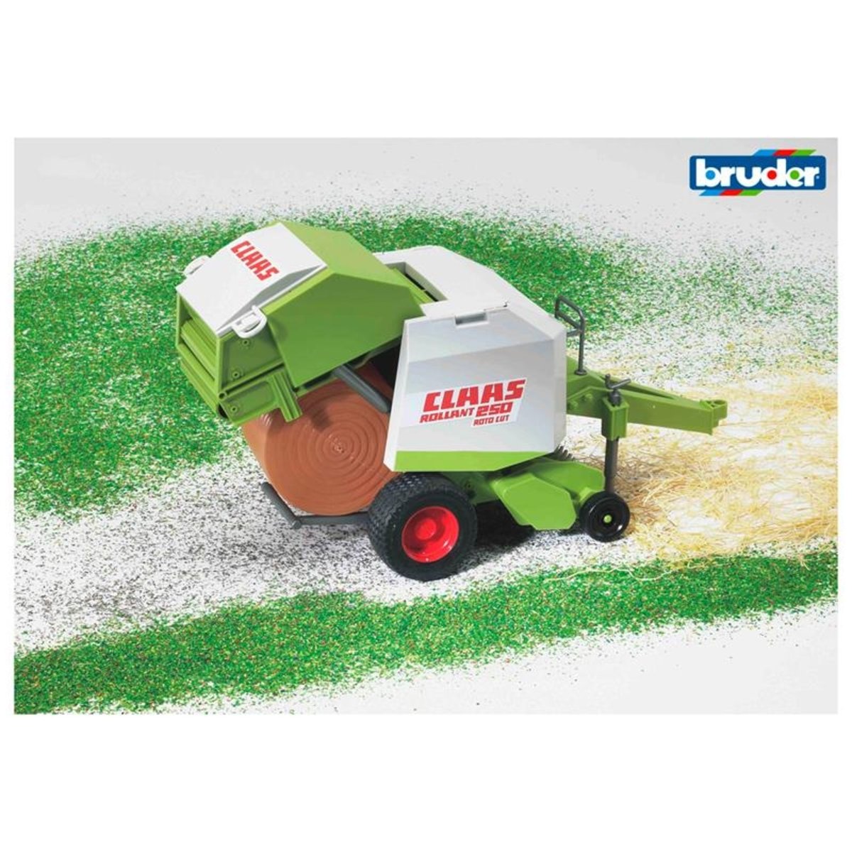 Presse à balles ronde Claas Rollant 250 multicolore, BRUDER