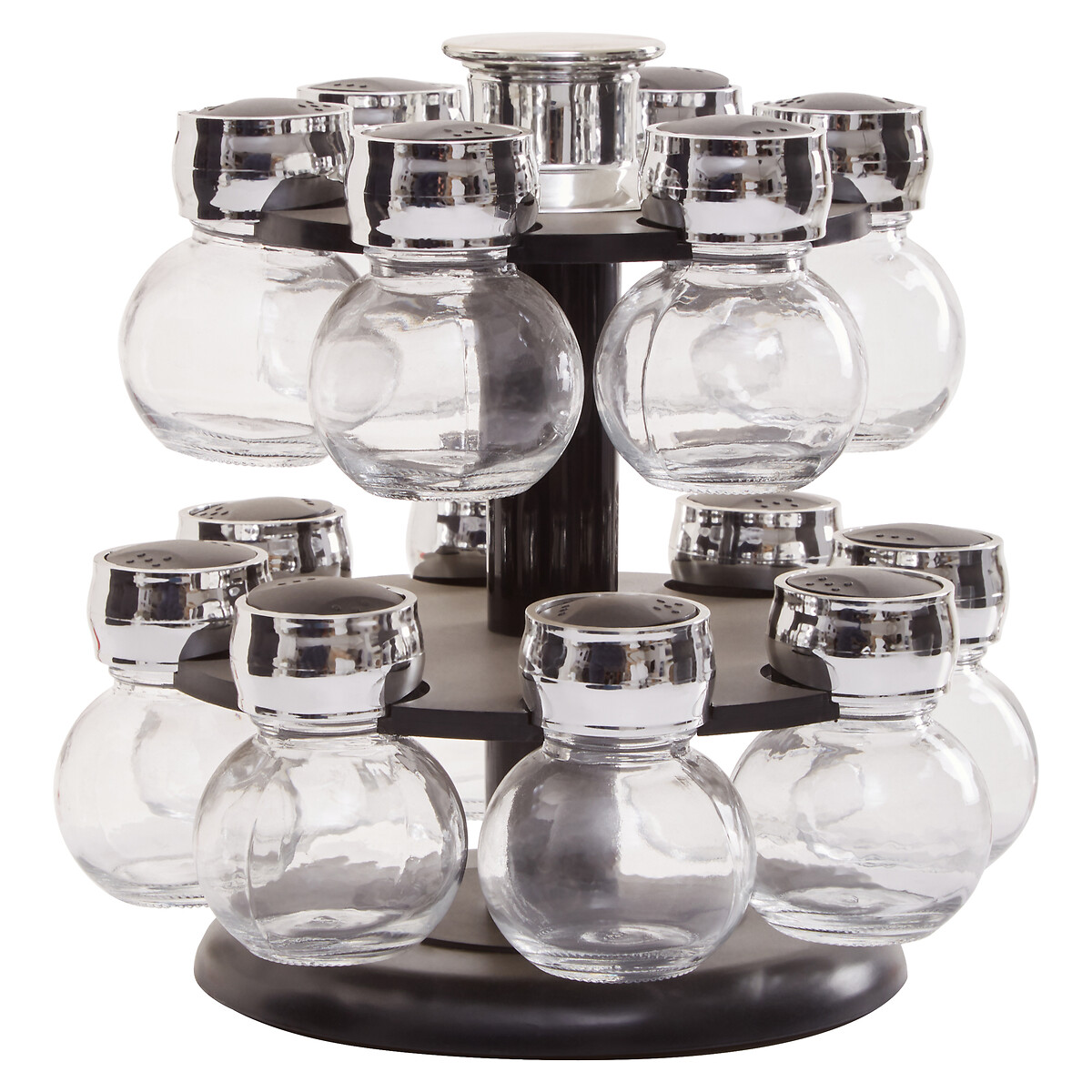 14 Bottle Revolving Spice Rack black, SO'HOME