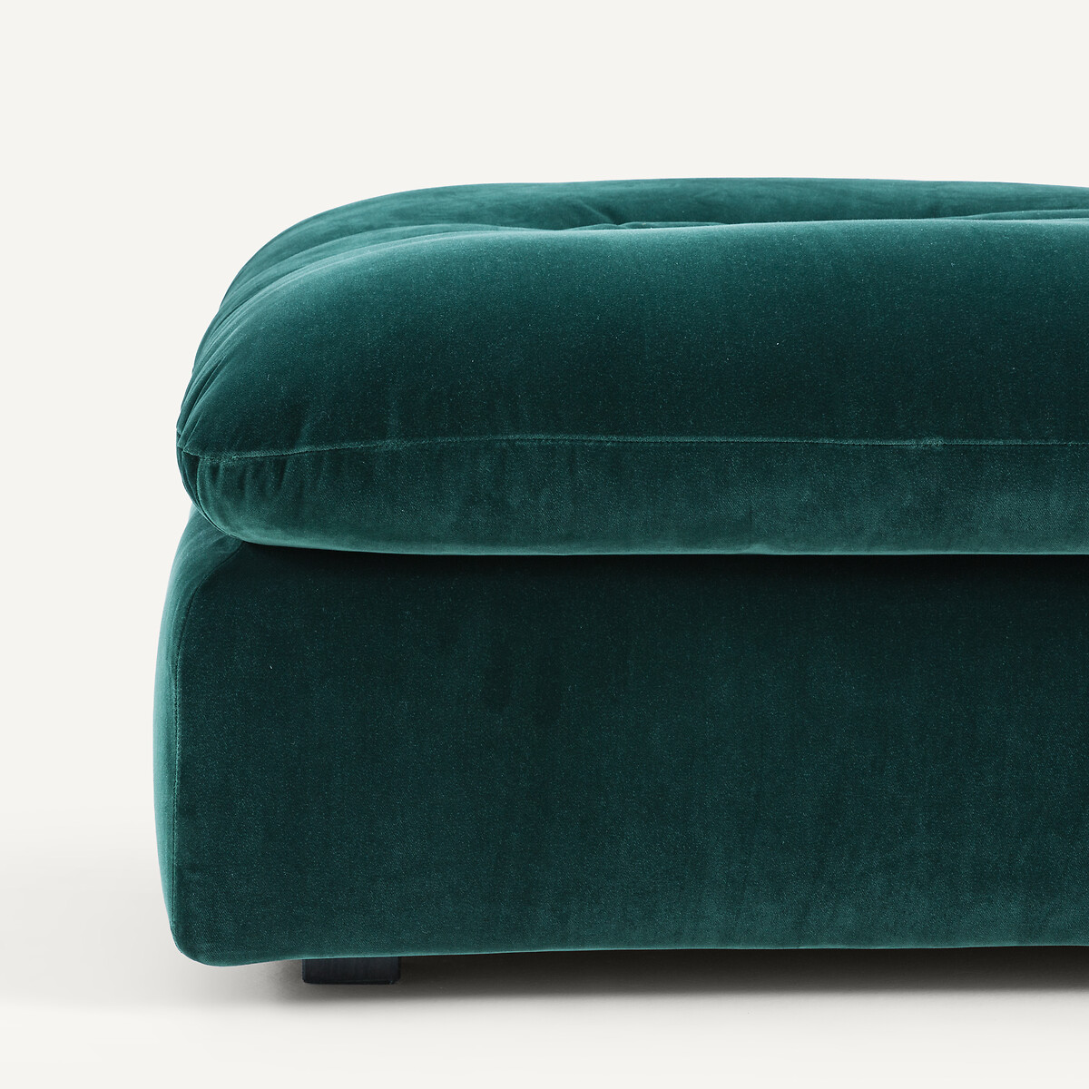 Repose-pieds modulable en velours, GIULIANO vert tsar, AM.PM