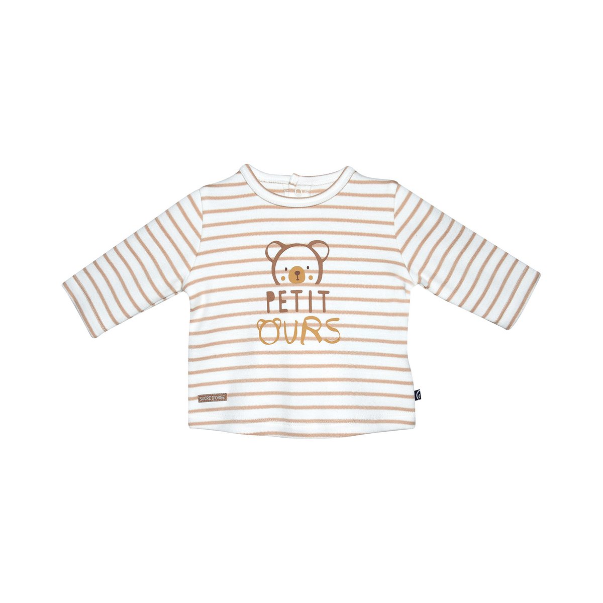 Ensemble t-shirt et pantalon rodney beige, SUCRE D'ORGE