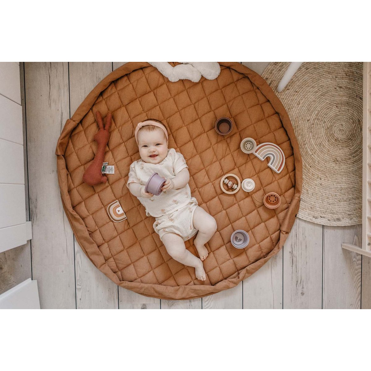 play&go - tapis d´éveil & sac organic - tawny brown brun, PLAY ET GO