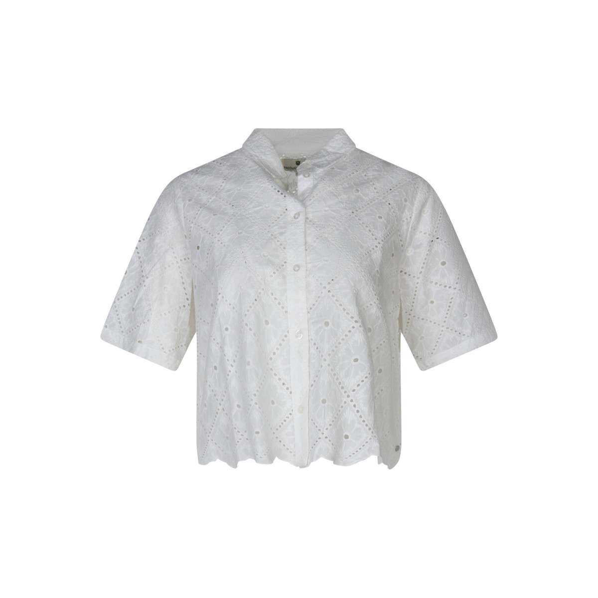 Chemisier coton ample blanc, FREEMAN T. PORTER