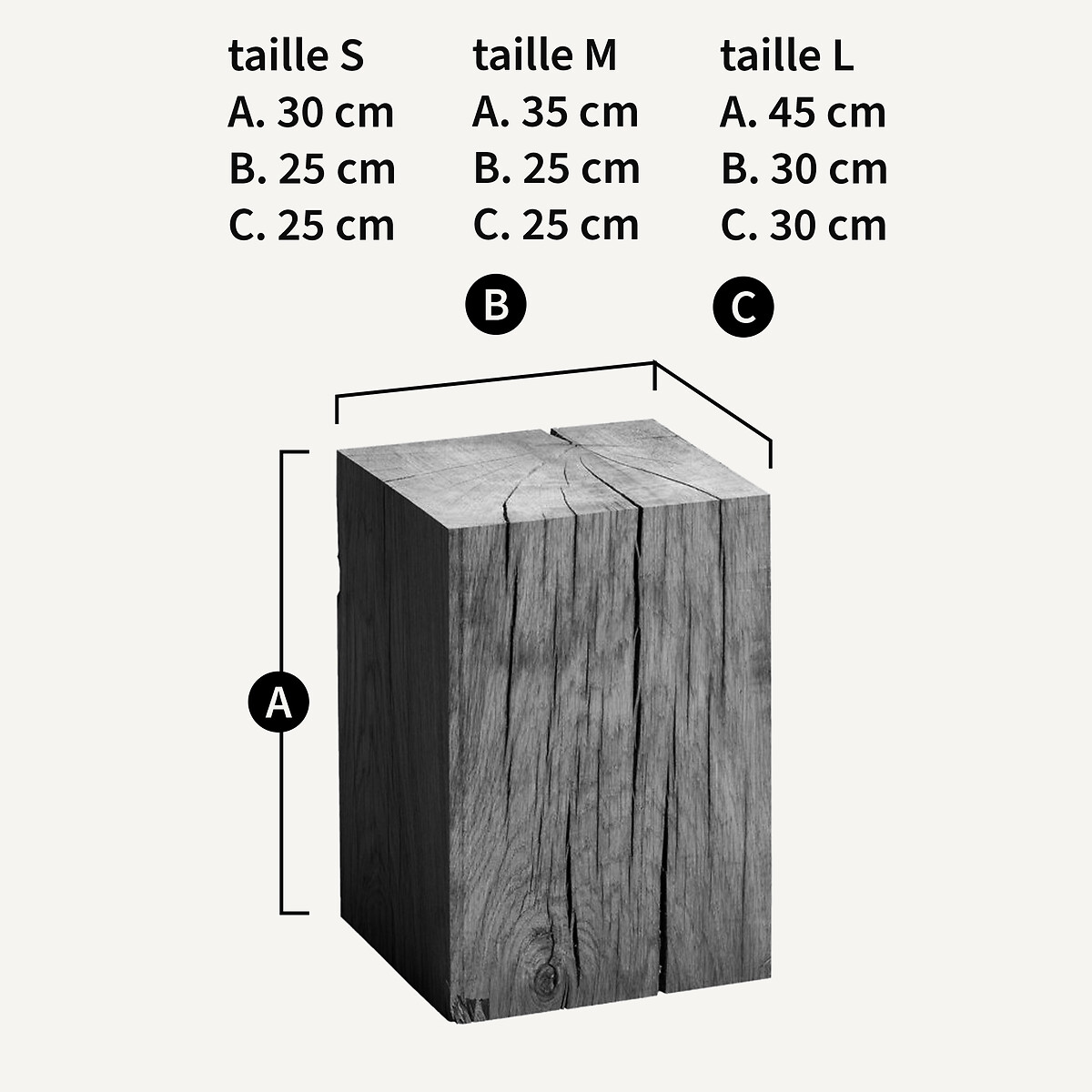 Bijzettafel in eik, Merlin naturel, AM.PM