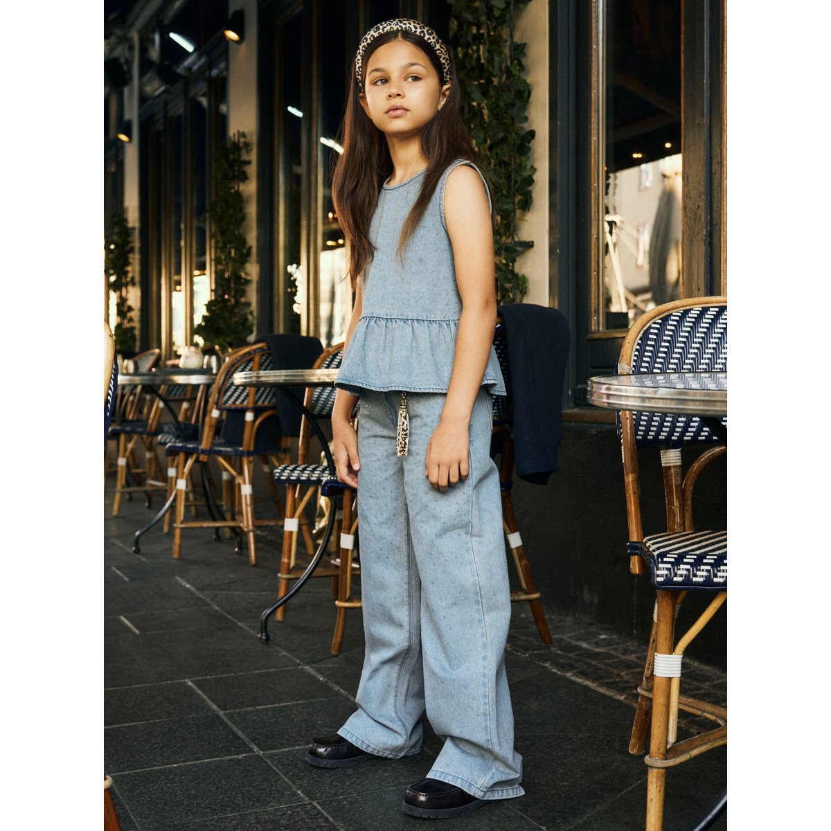 Top bleu - special blue grey denim, NAME IT