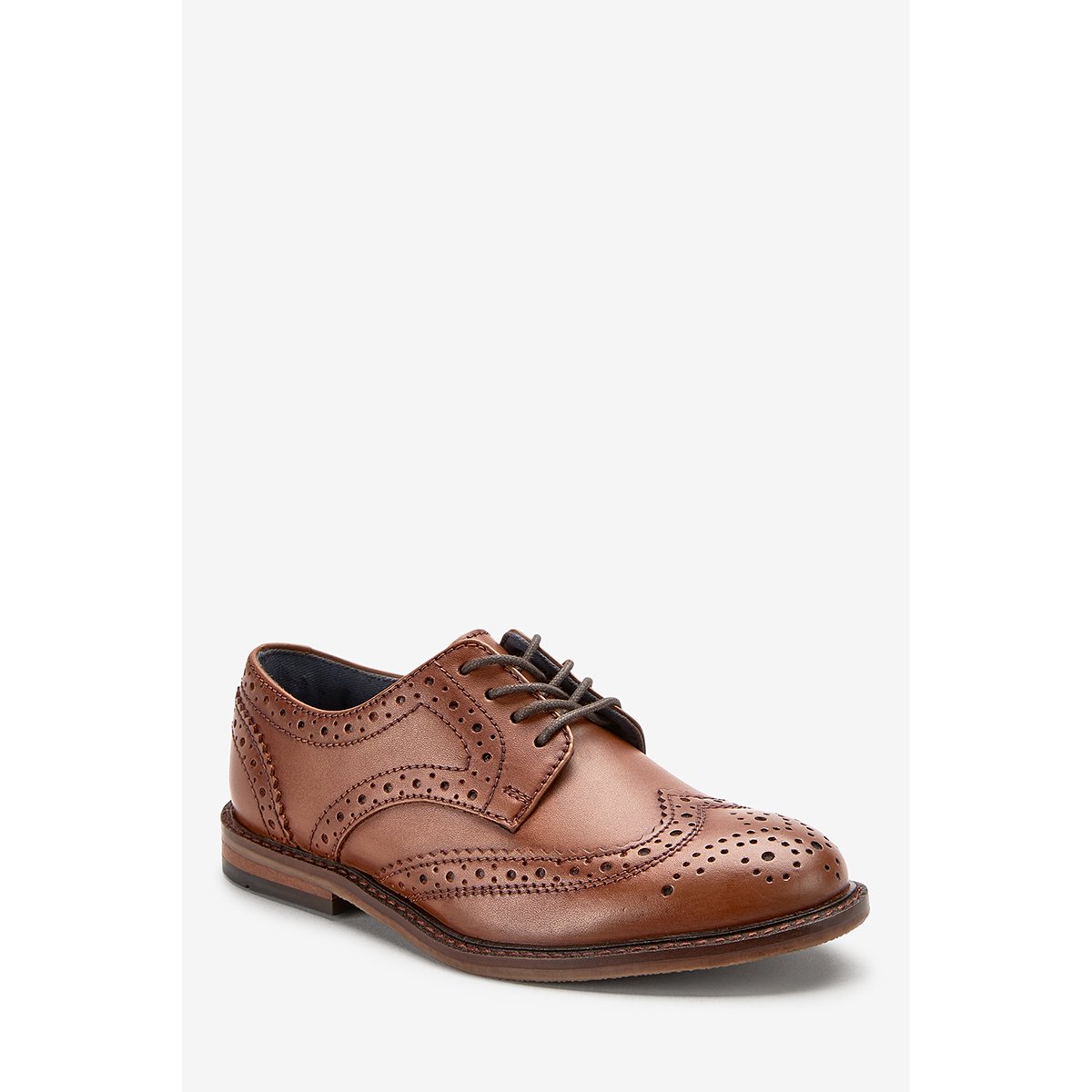 Chaussures Derby En Cuir fauve, NEXT
