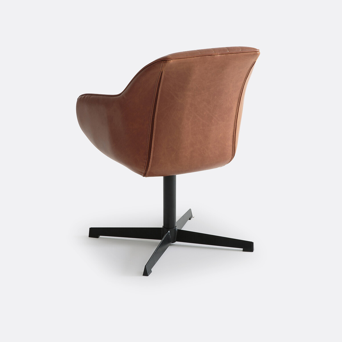 Poltrona de scrivania girevole, Hiba cognac, LA REDOUTE INTERIEURS