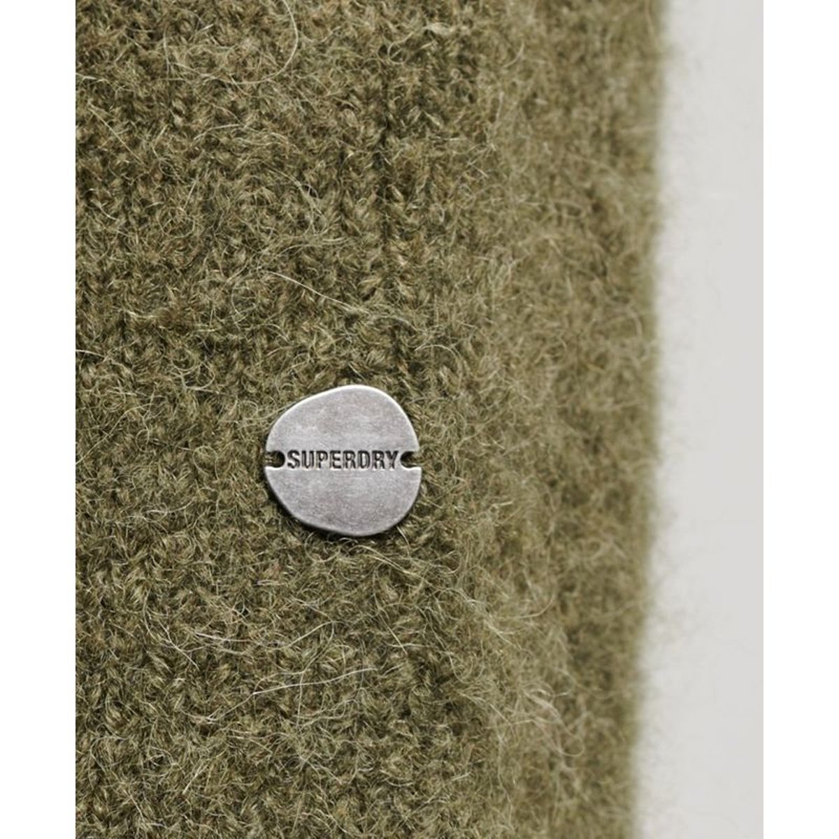Pull épais à col roulé Studios vert mousse foncé, SUPERDRY