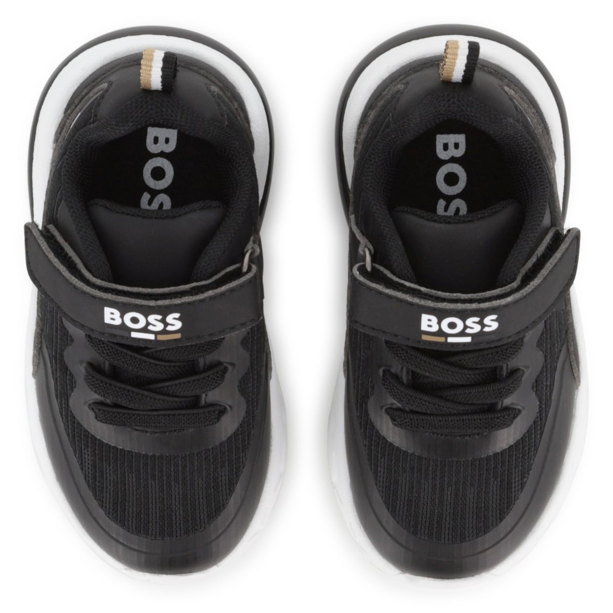 Baskets basses à lacets black, BOSS KIDSWEAR