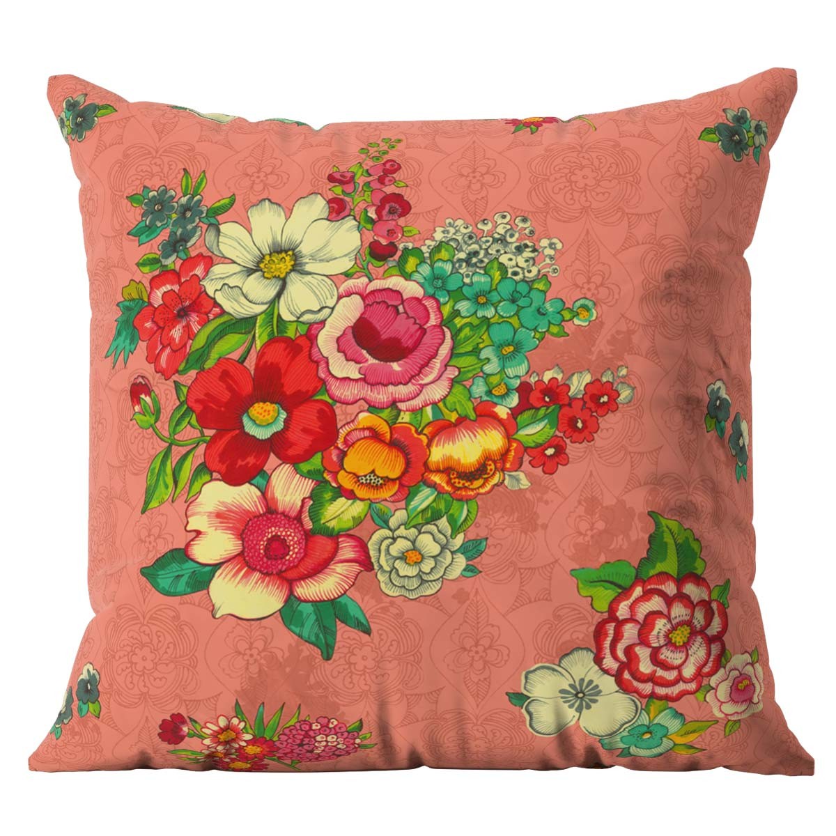 Housse de coussin extérieur HANAMI rose, VENT DE BOHÈME