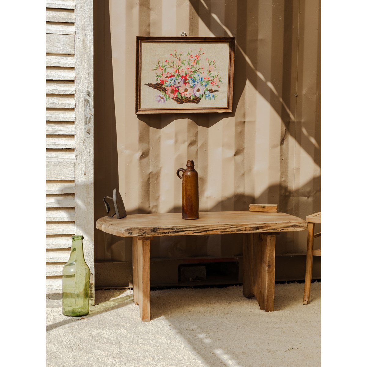 Table basse en bois Léonie N°957 - Bon état bois clair, DEBONGOUT