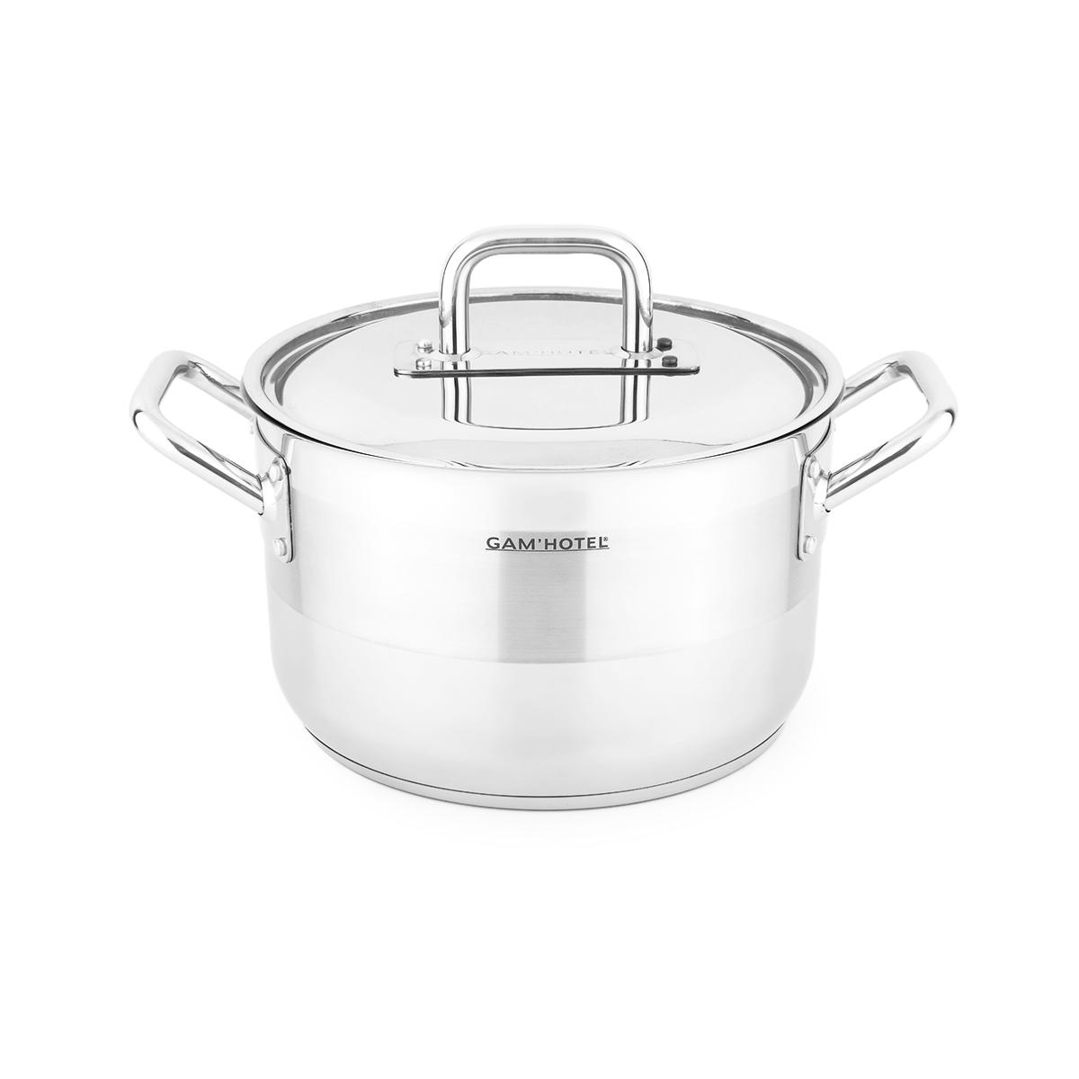 Marmite inox - 28cm induction couleur unique, GAM HOTEL