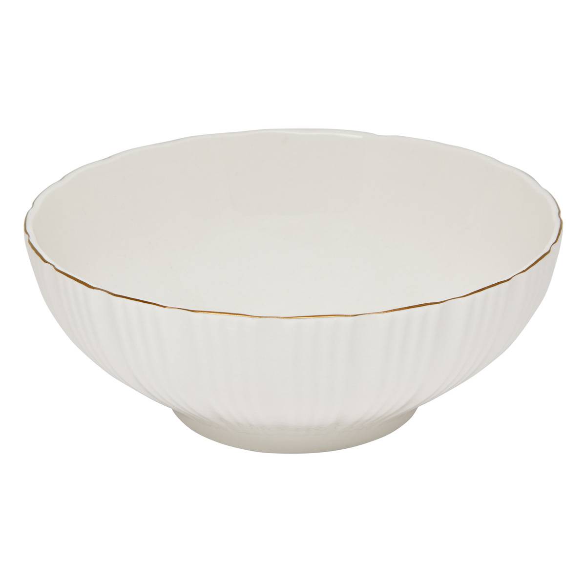 Saladier en porcelaine DAPHNE blanc, ATMOSPHERA