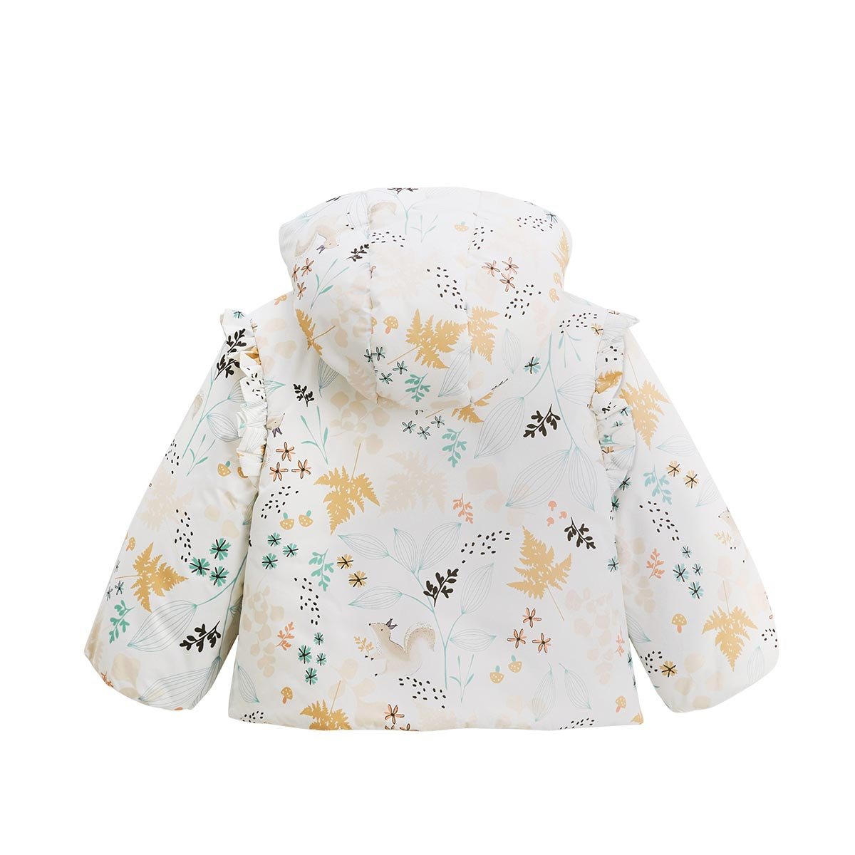 Doudoune bébé imperméable doublée sherpa avec capuche Bloom ecru, PETIT BEGUIN