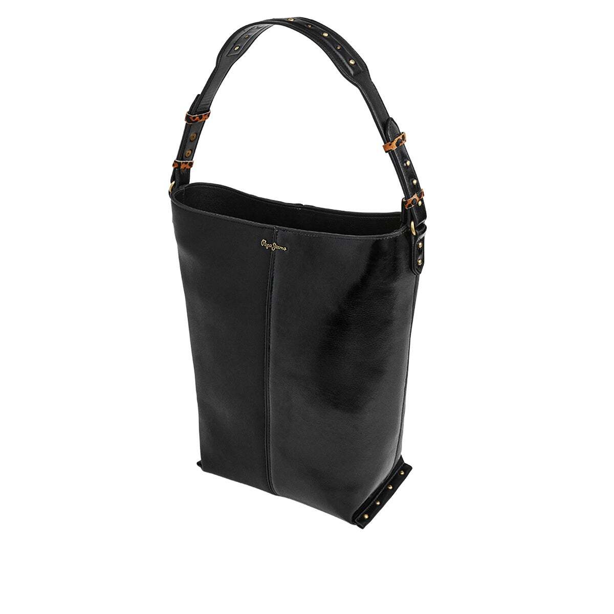 Sac Shopper Effet Cuir noir, PEPE JEANS