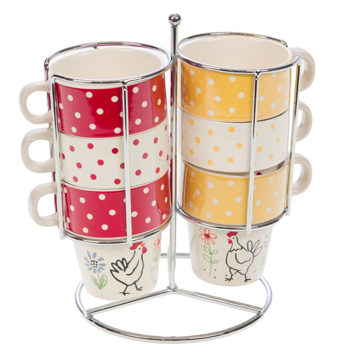 Coffret 6 tasses expresso Flavie - FLAVIE blanc, AMADEUS