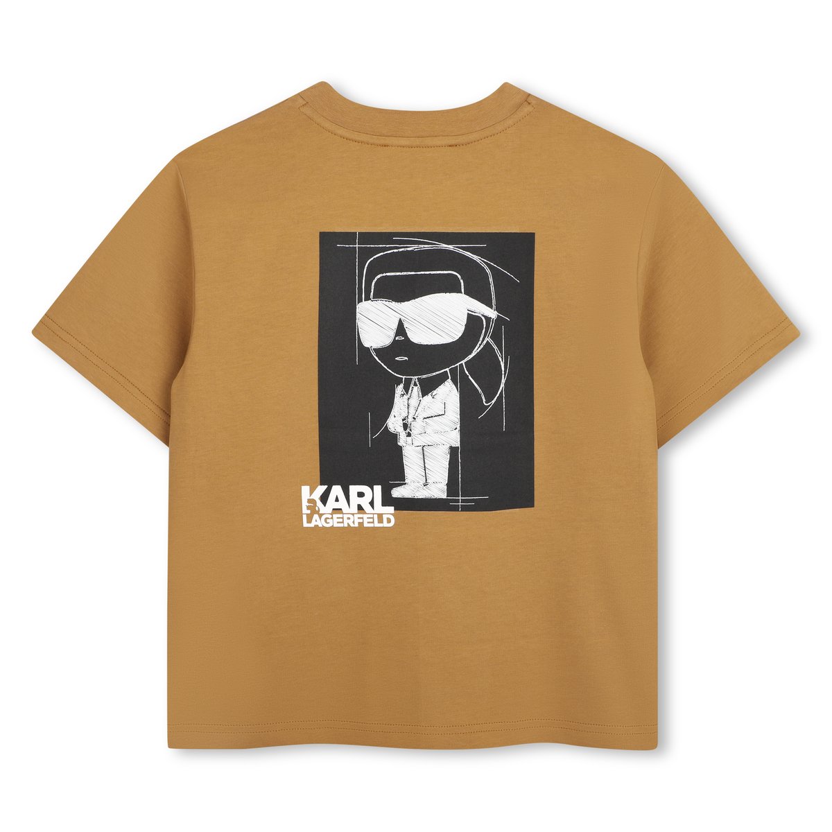 Tee-shirt manches courtes havane, KARL LAGERFELD KIDS