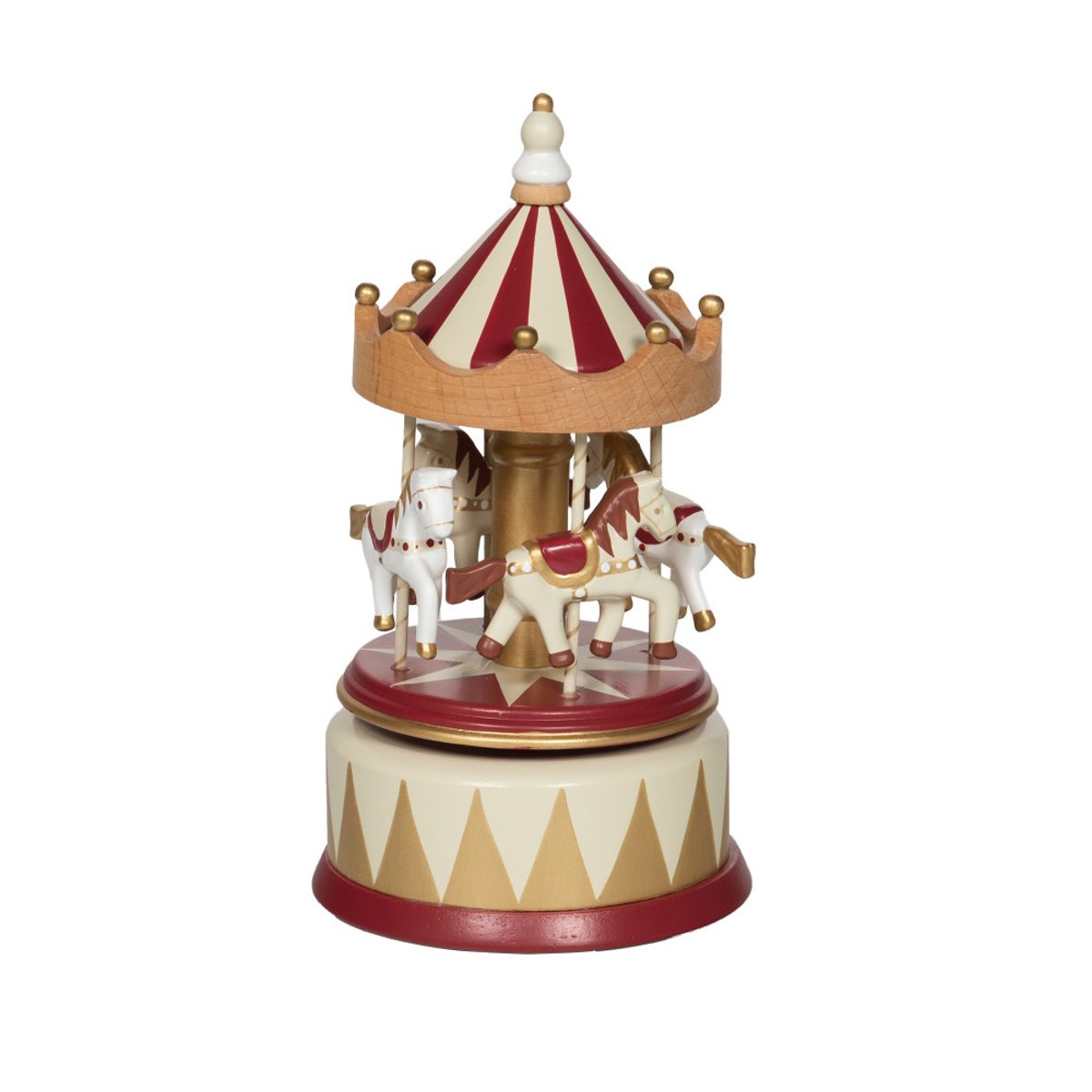 Carrousel musical Cirque en bois rouge, AMADEUS LES PETITS